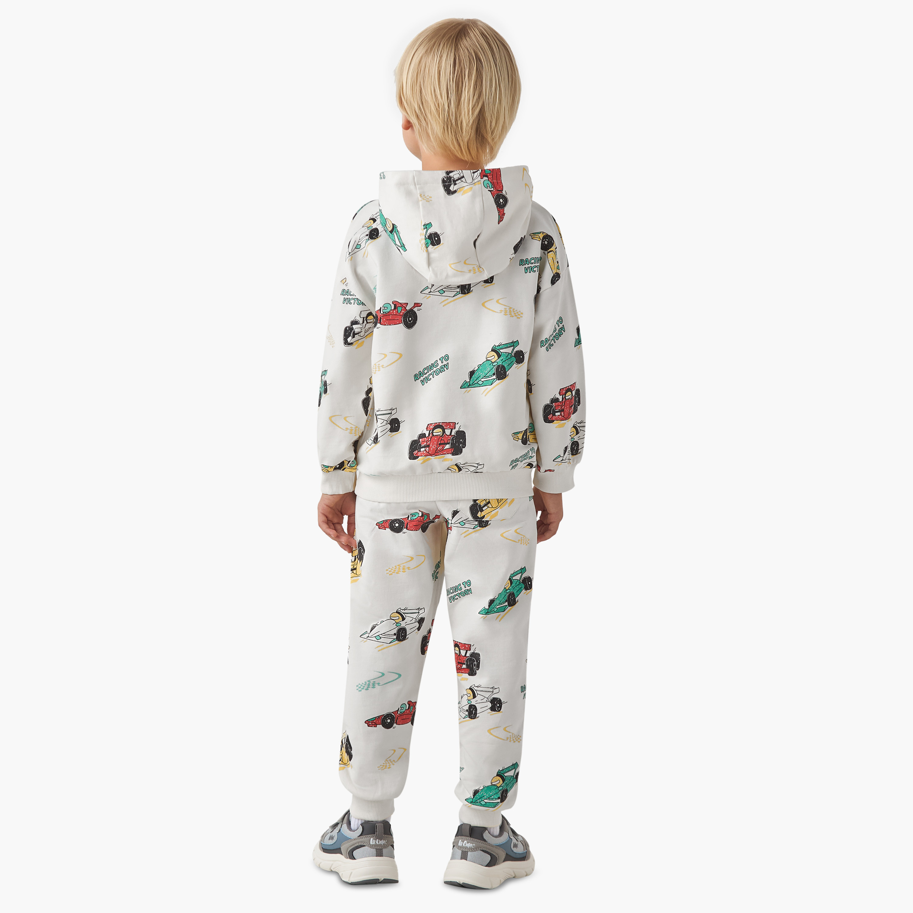 طقم هودي وبنطلون رياضي بطبعات للأولاد من قطن بأكمام طويلة وقبّعة من جونيورز-boys-clothing-setsandcoords-image-4