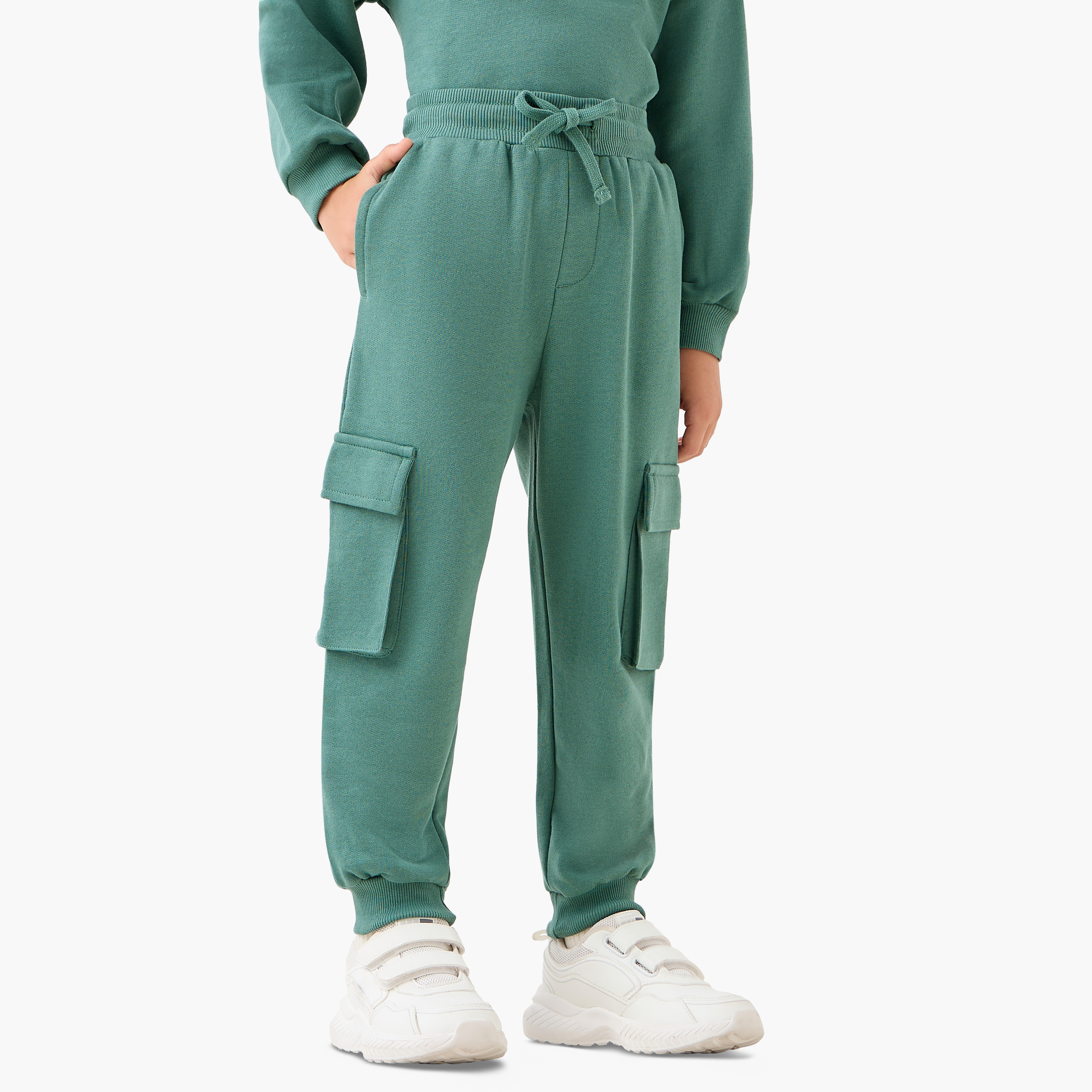 Juniors Boys Sweatshirt and Joggers Set with Graphic Print - Cotton - Long Sleeves - Crew Neck-boys-clothing-setsandcoords-image-3