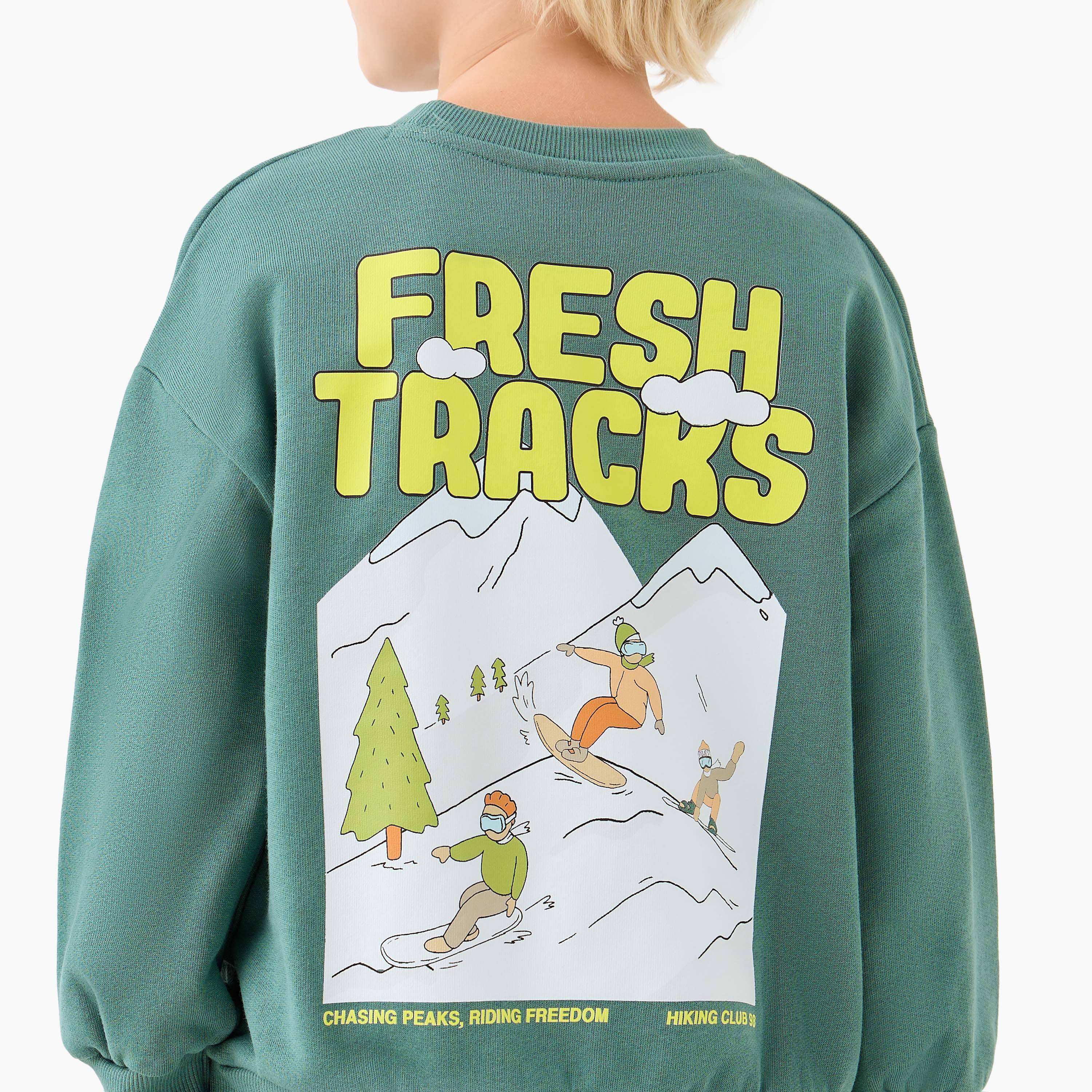 Juniors Boys Sweatshirt and Joggers Set with Graphic Print - Cotton - Long Sleeves - Crew Neck-boys-clothing-setsandcoords-image-6