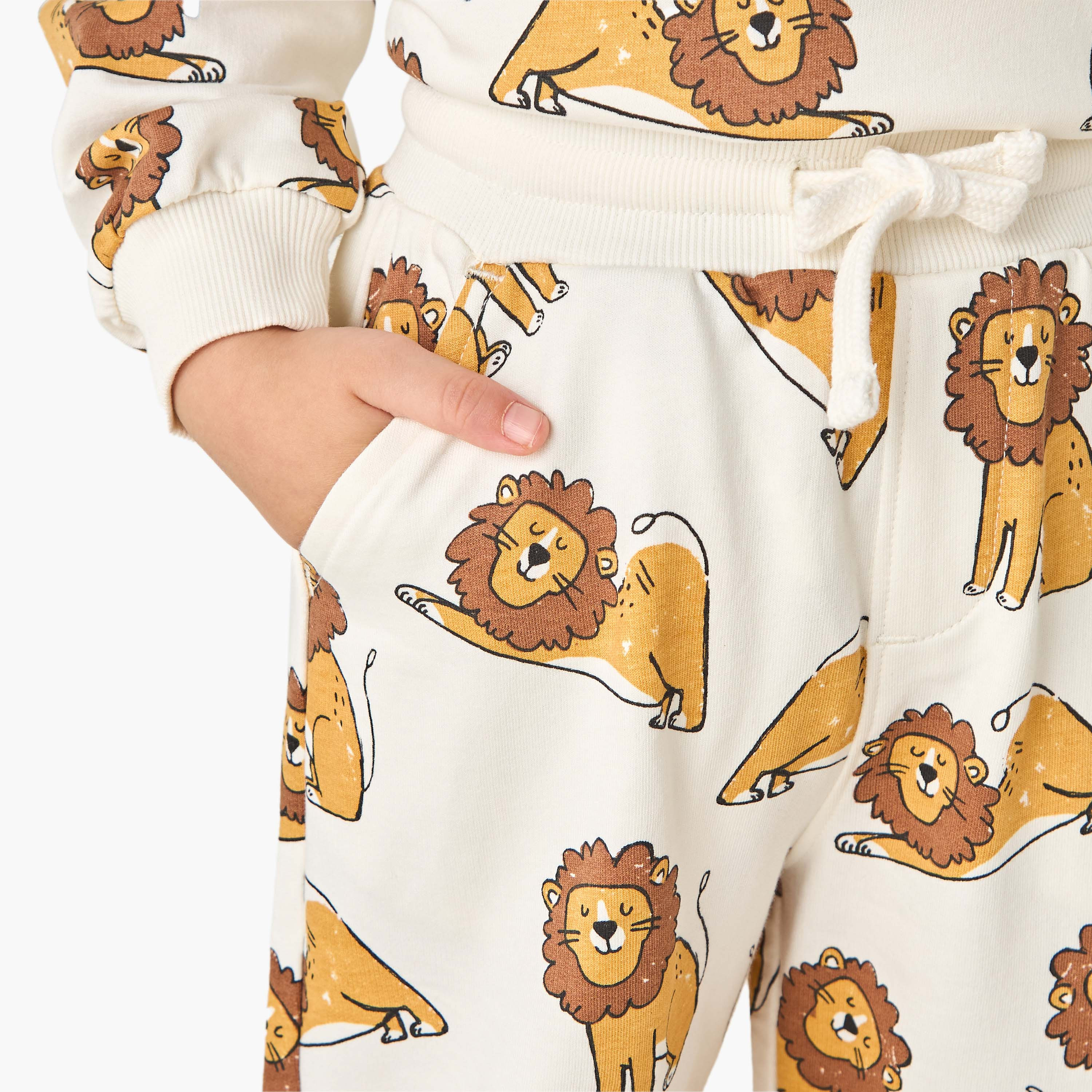 Juniors Lion Print Sweatshirt and Joggers Set-baby-boys-clothing-setsandcoords-image-6