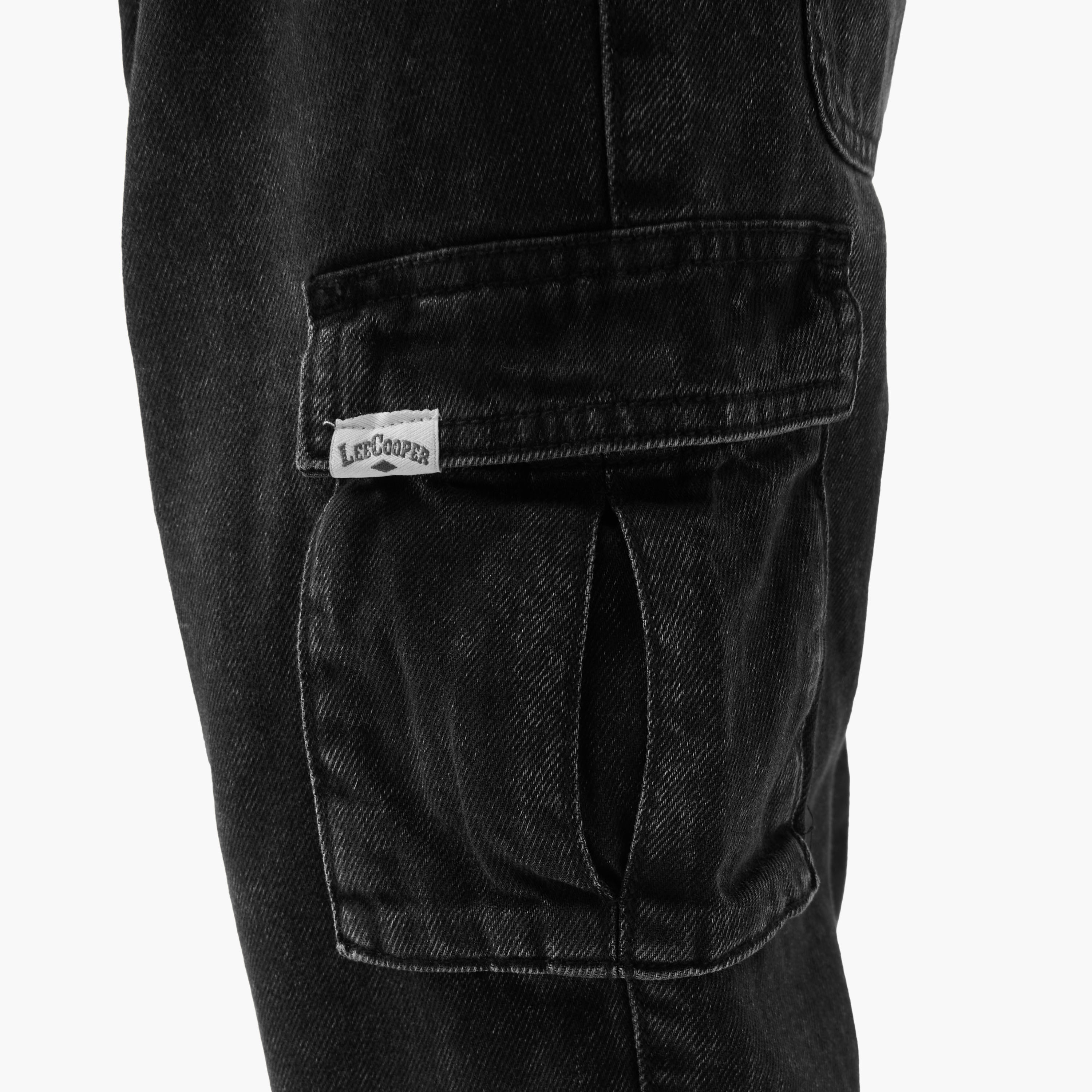 Juniors Boys Jeans with Cargo Pockets - Cotton - Elastic Waist - Regular Fit-baby-boys-clothing-bottoms-jeans-image-5
