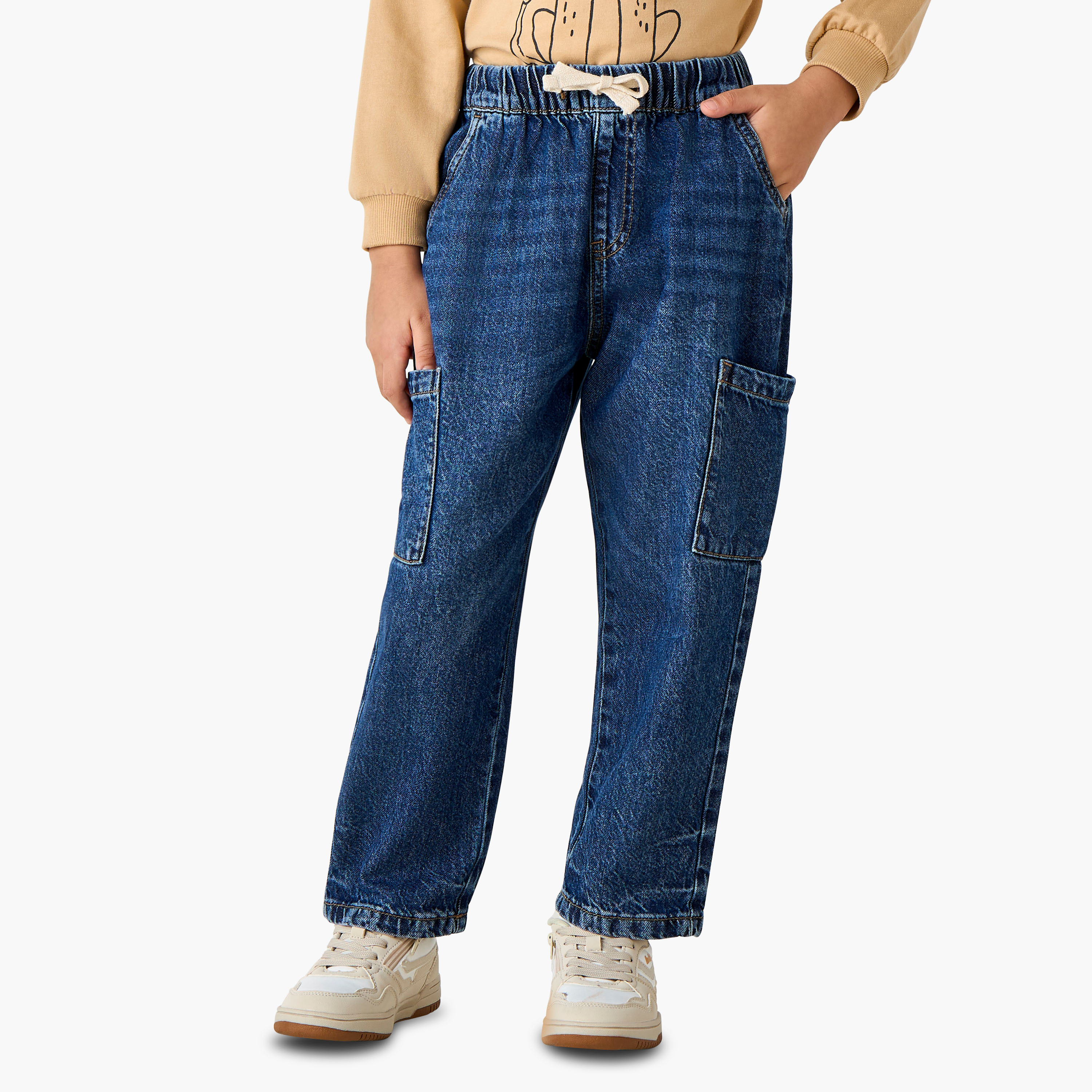 Juniors Boys' Wide Leg Jeans-baby-boys-clothing-bottoms-jeans-image-1