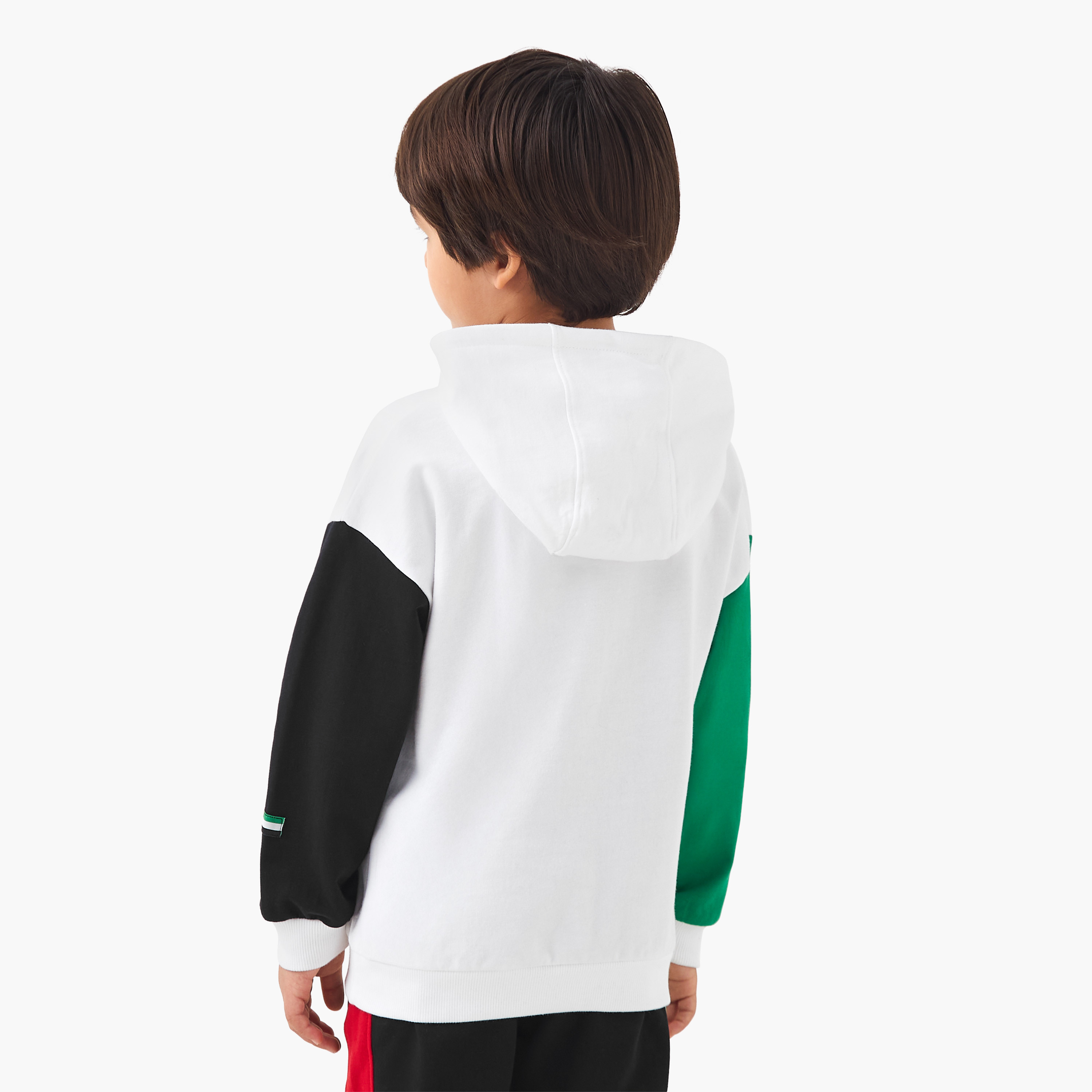 Juniors Boys Hooded Sweatshirt with UAE National Day Print - Cotton - Long Sleeves-baby-boys-clothing-winterwear-sweatshirts-image-3