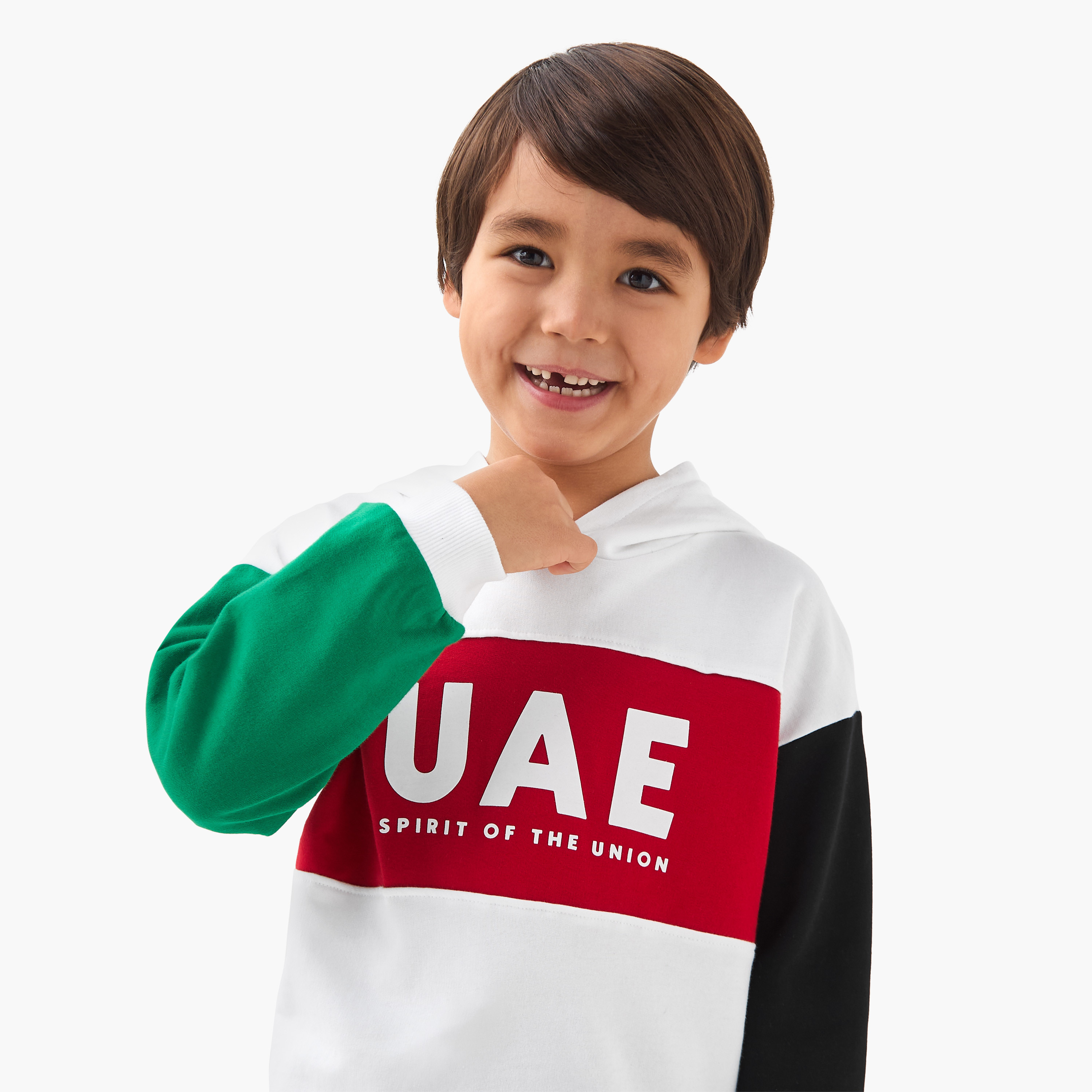 سويت شيرت قطن بقبعة وأكمام طويلة وطبعات للأولاد من جونيورز-baby-boys-clothing-winterwear-sweatshirts-image-5