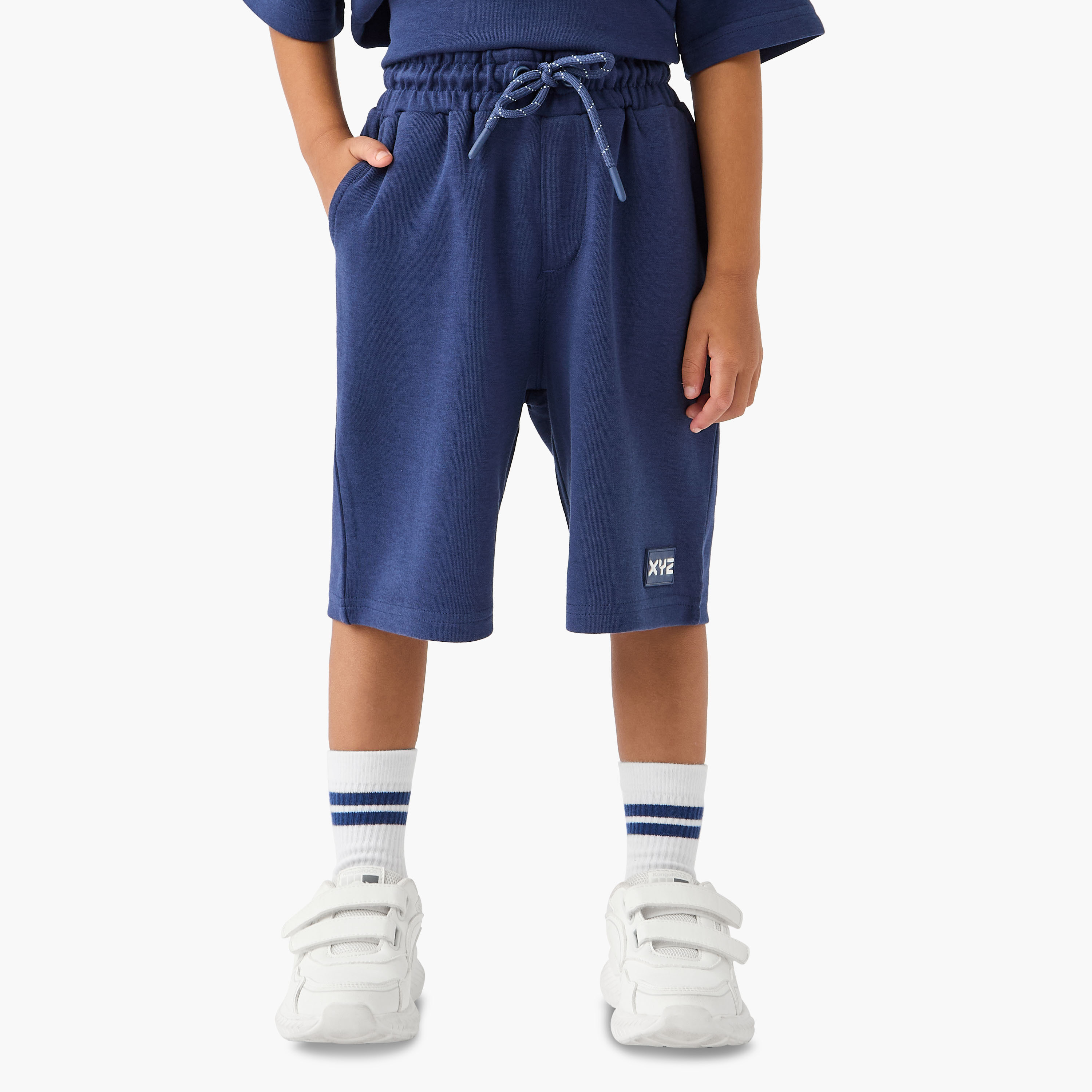 XYZ Printed Crew Neck T-shirt and Shorts Set-boys-clothing-sportswear-sets-image-3