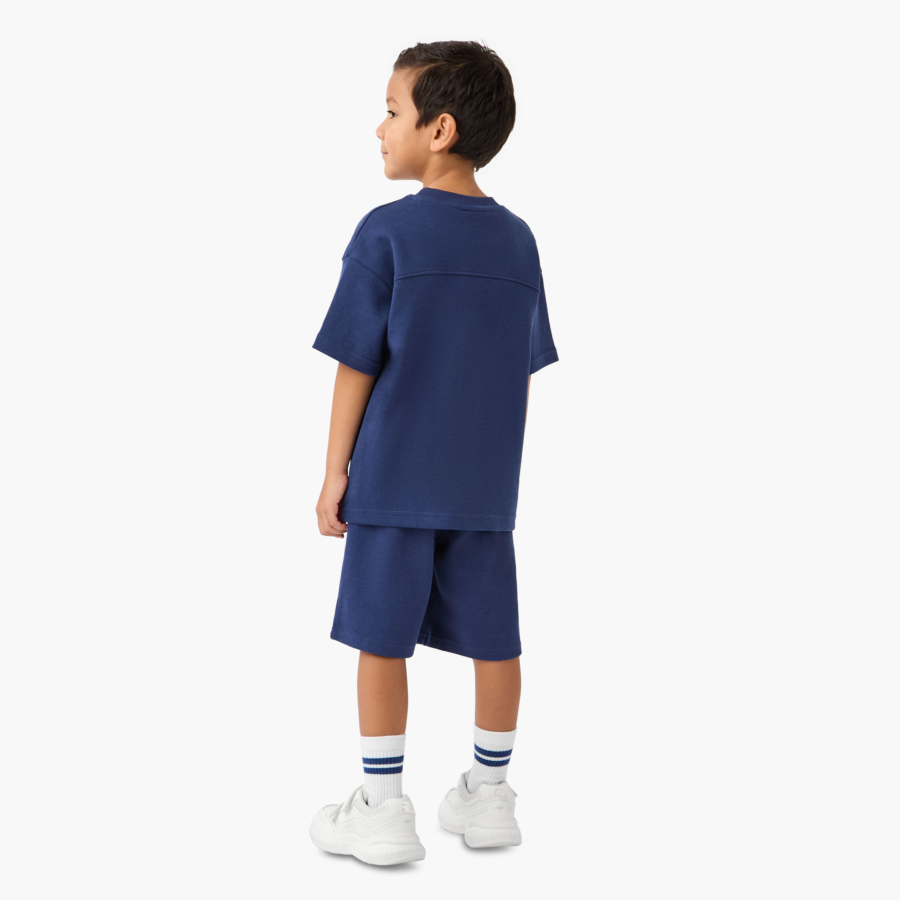 XYZ Printed Crew Neck T-shirt and Shorts Set-boys-clothing-sportswear-sets-image-4