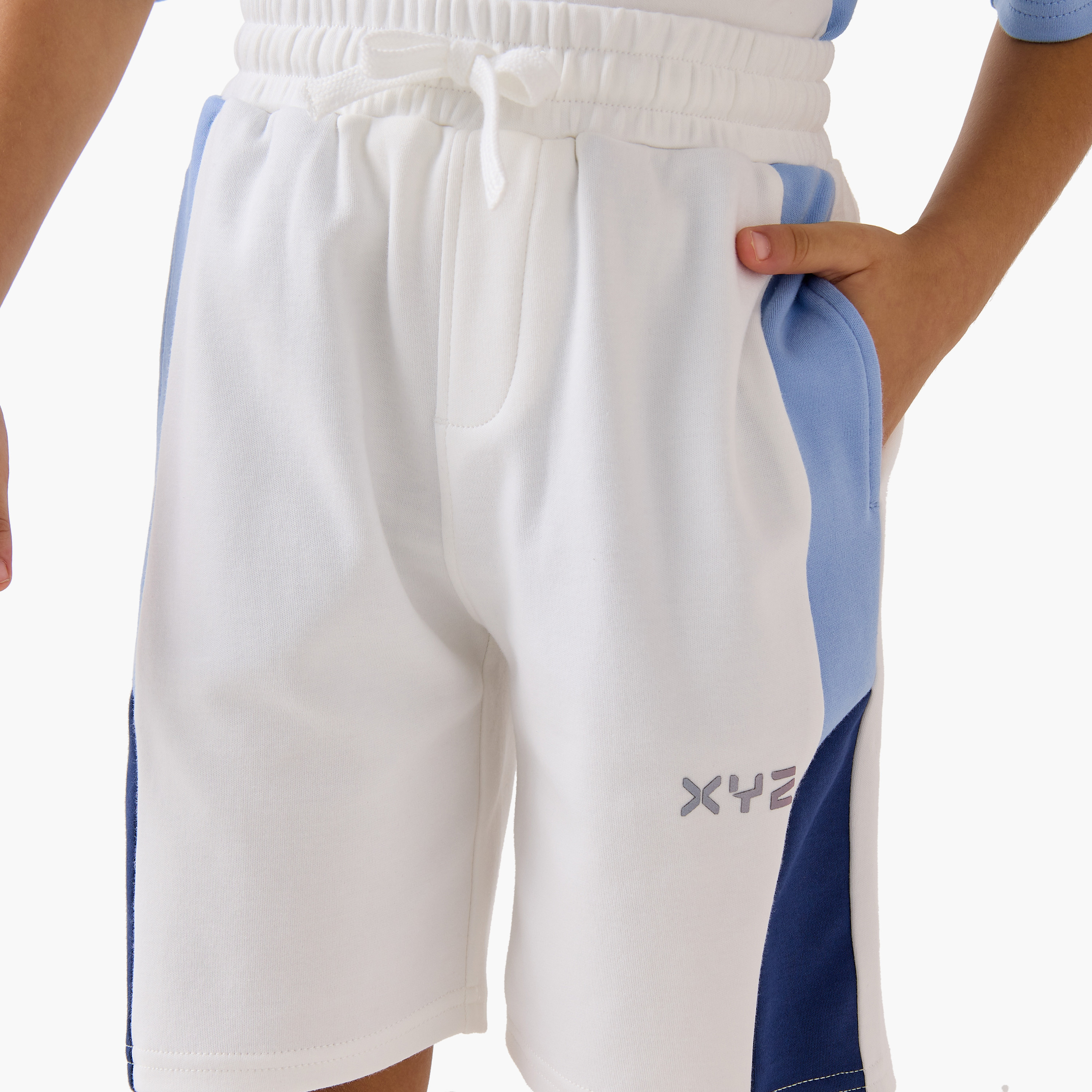 XYZ Colourblock T-shirt and Shorts Set-baby-boys-clothing-sportswear-sets-image-6