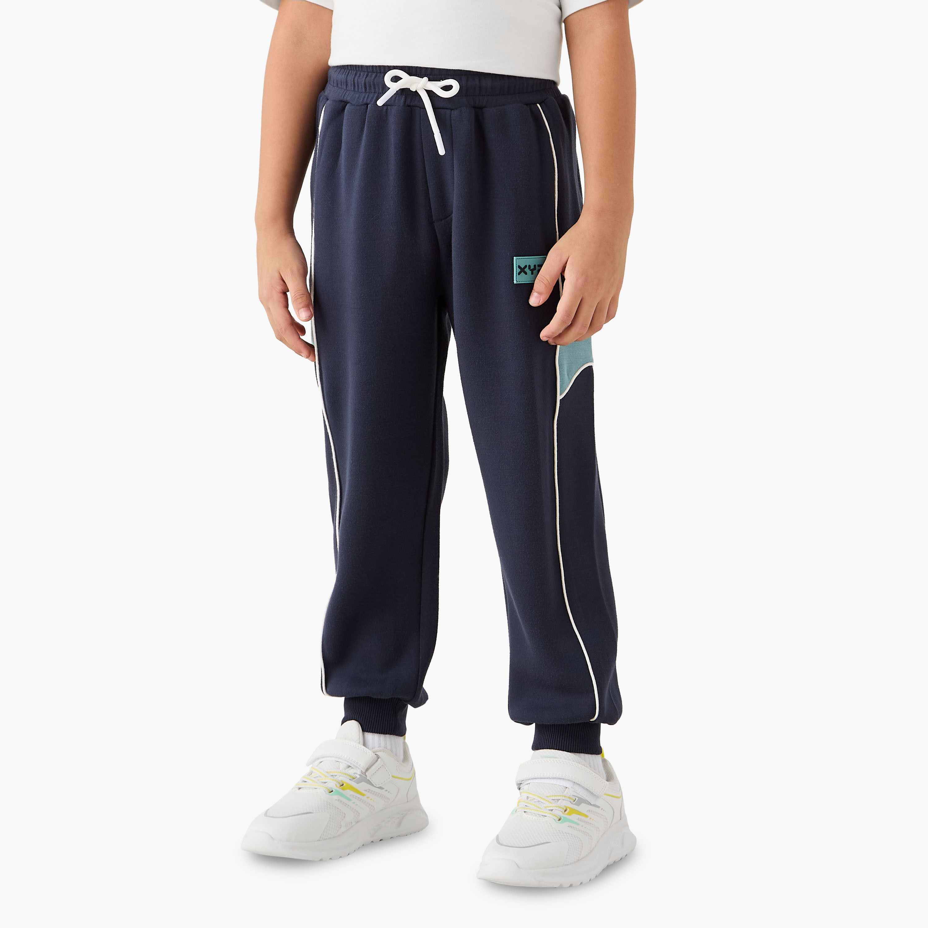 XYZ Colourblock Hooded Sweatshirt and Joggers Set-boys-clothing-setsandcoords-image-3