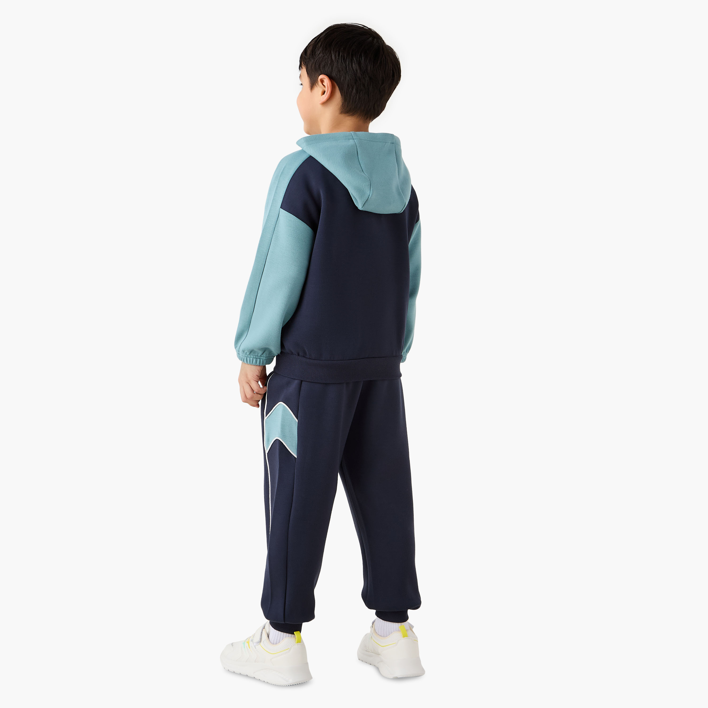XYZ Colourblock Hooded Sweatshirt and Joggers Set-boys-clothing-setsandcoords-image-4