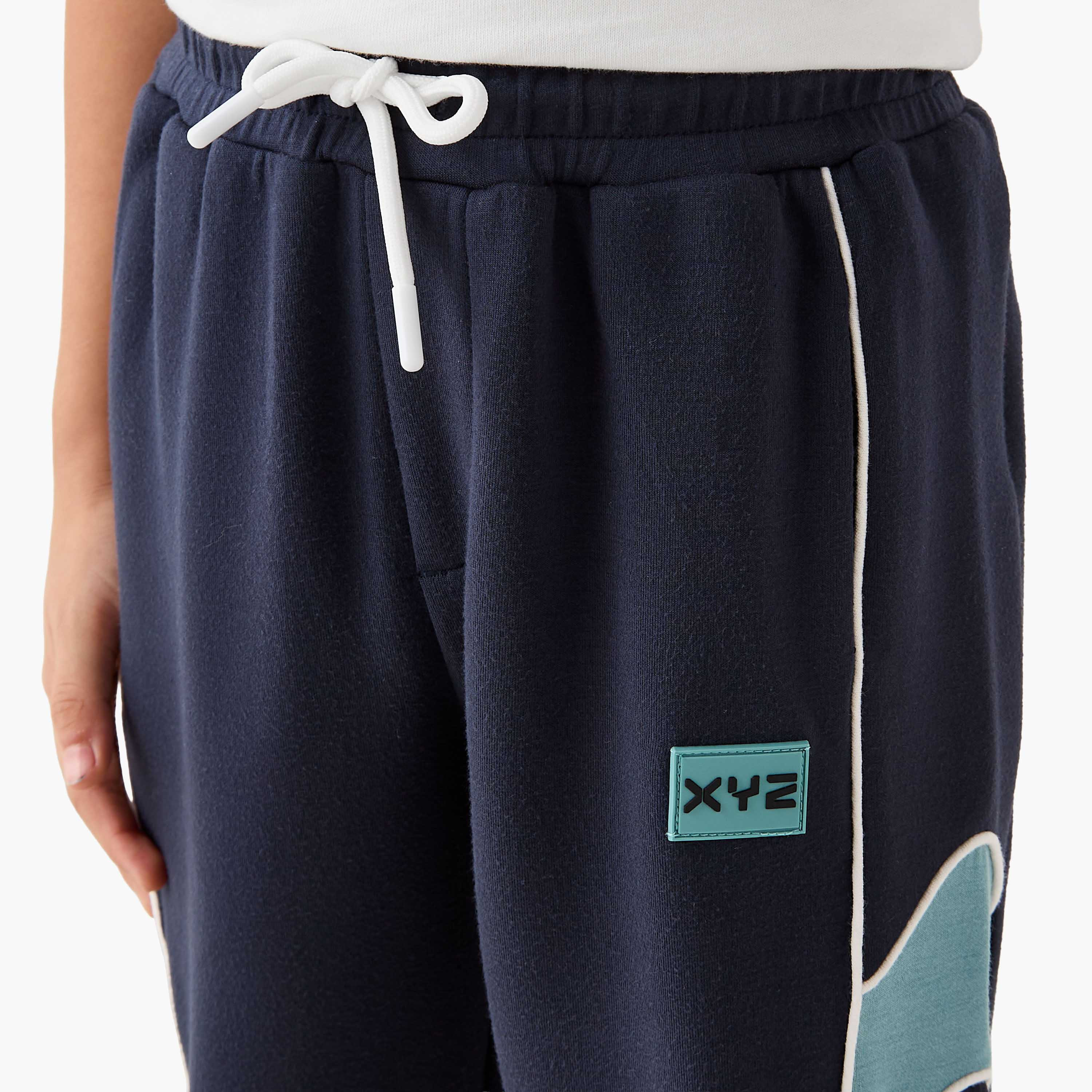 XYZ Colourblock Hooded Sweatshirt and Joggers Set-boys-clothing-setsandcoords-image-6