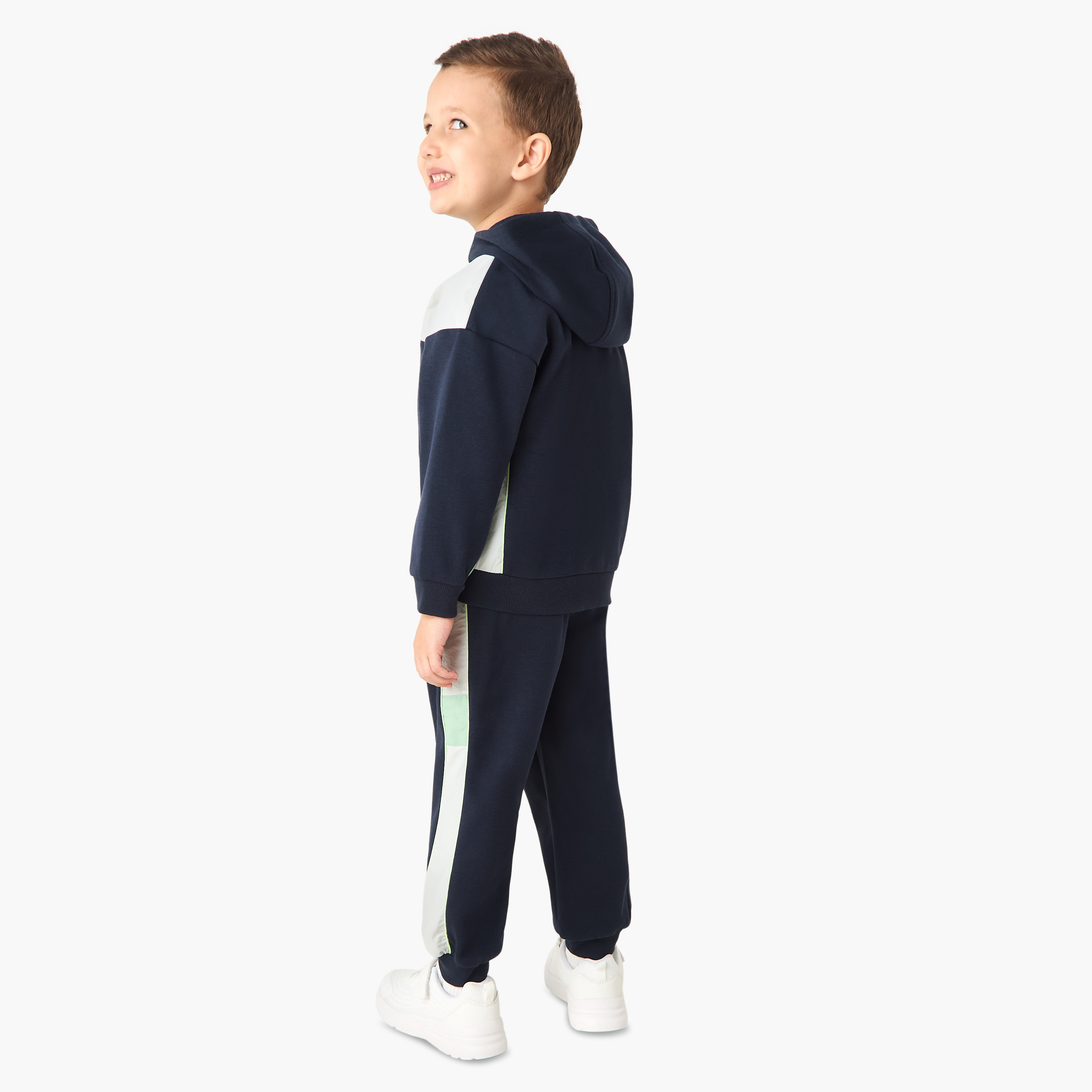 XYZ Colourblock Zip Through Hoodie and Joggers Set-boys-clothing-setsandcoords-image-4