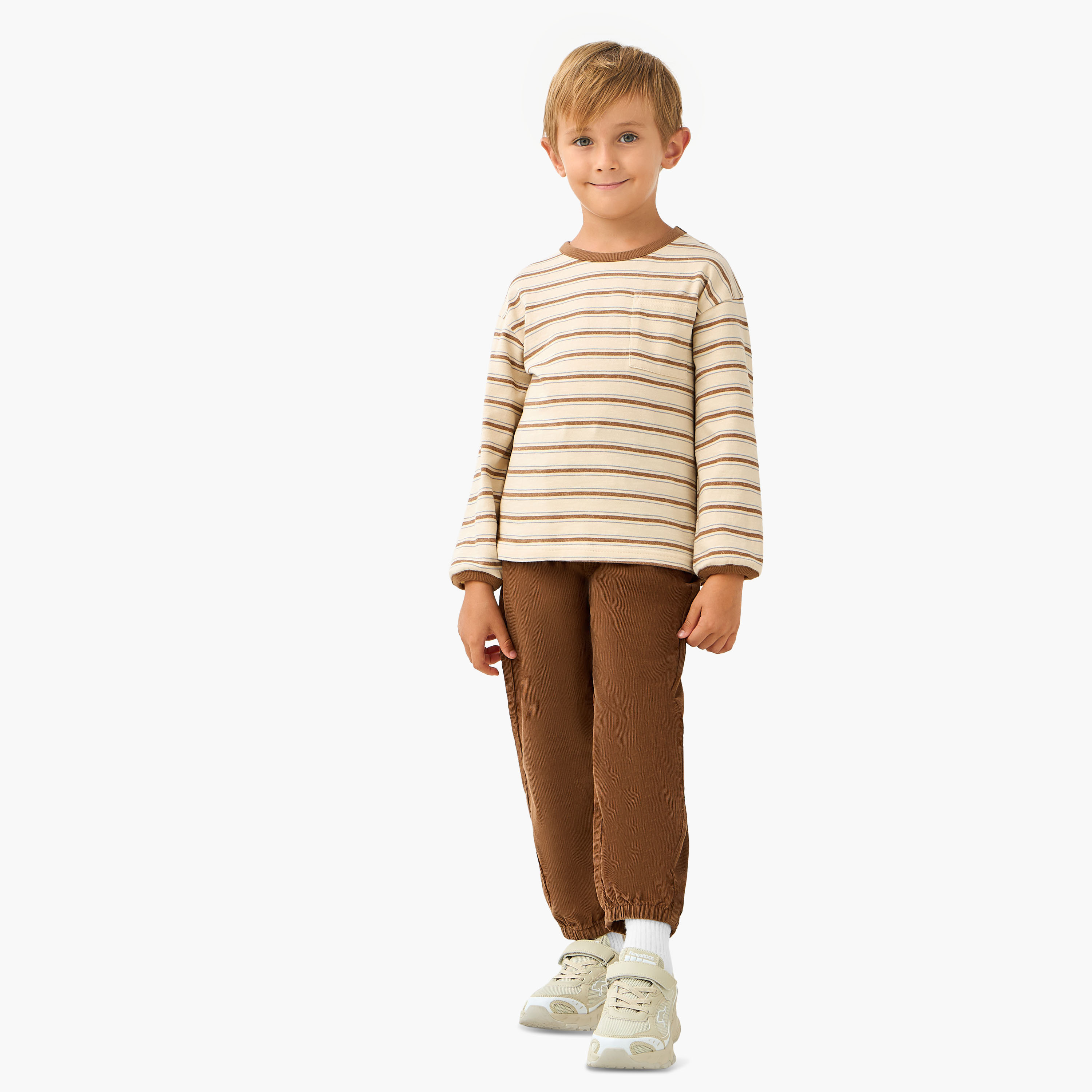 Eligo Striped T-shirt with Long Sleeves-boys-clothing-tshirtsandpolos-image-2