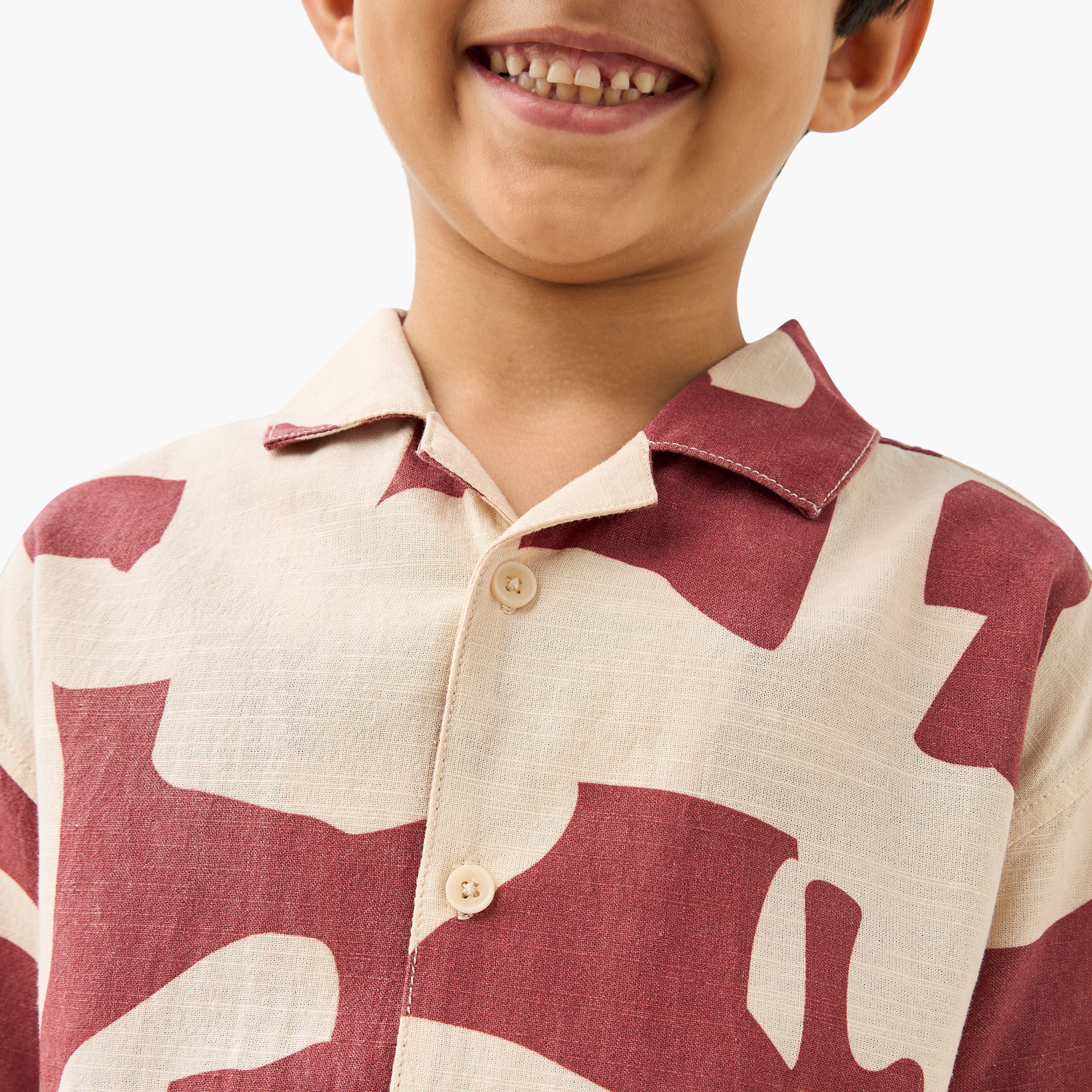 Eligo All-Over Print Camp Collar Shirt with Short Sleeves-boys-clothing-shirts-image-4