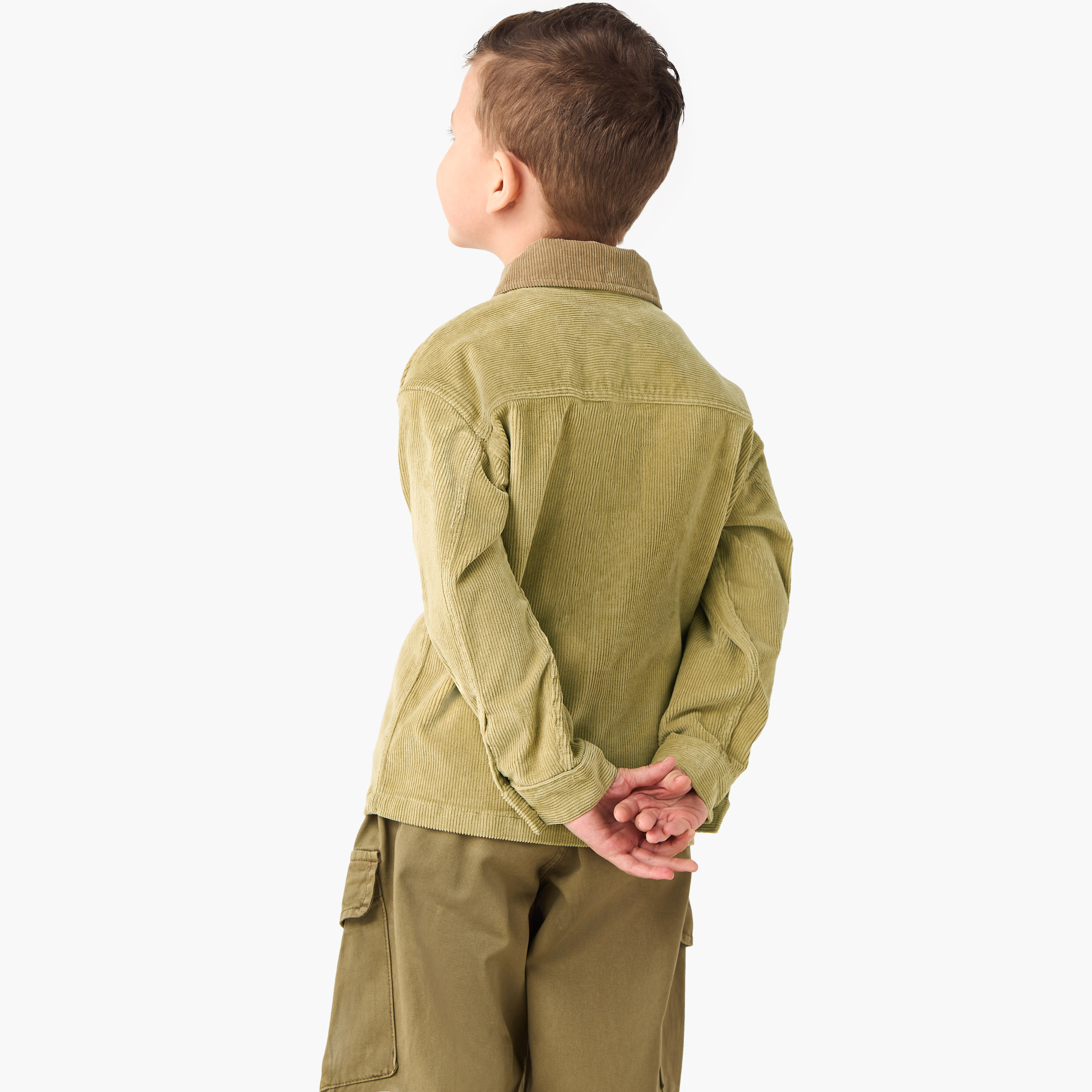 Eligo Boys Shirt with Pockets - Cotton - Long Sleeves - Collar-boys-clothing-shirts-image-3