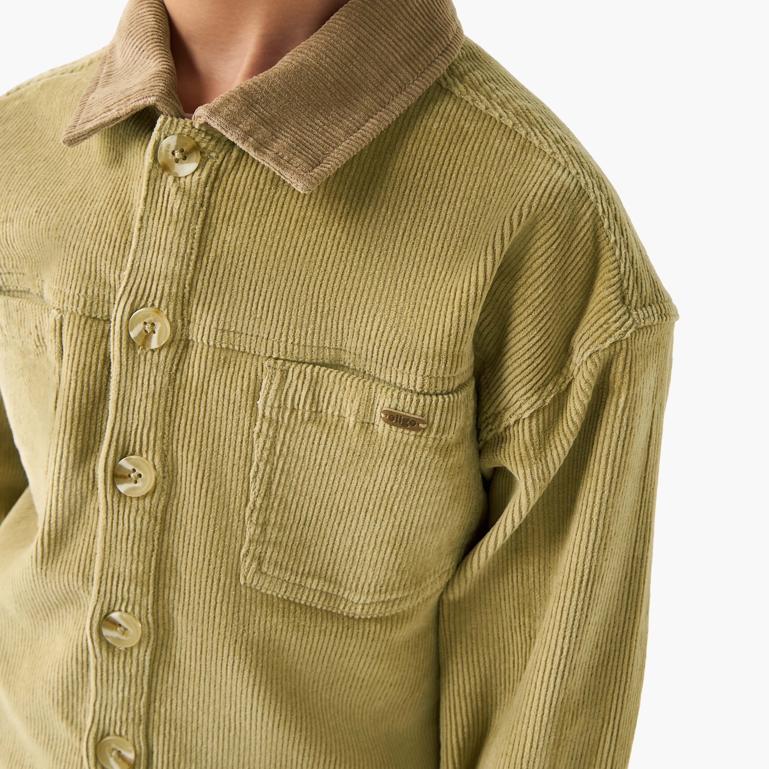 Eligo Boys Shirt with Pockets - Cotton - Long Sleeves - Collar-boys-clothing-shirts-image-4