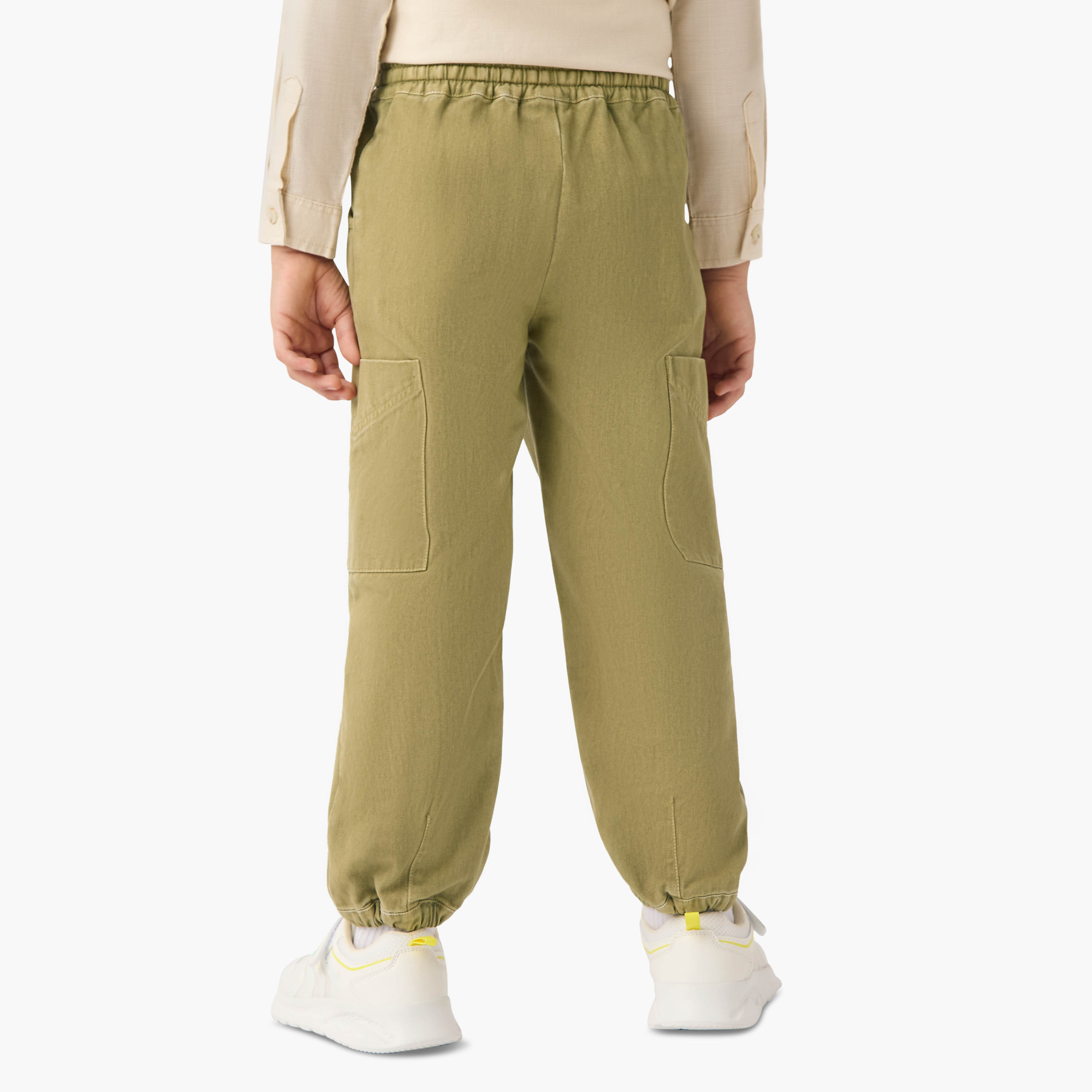 بنطلون رياضي سادة برباط خصر وجيوب من إليجو-boys-clothing-bottoms-joggersandtrackpants-image-3