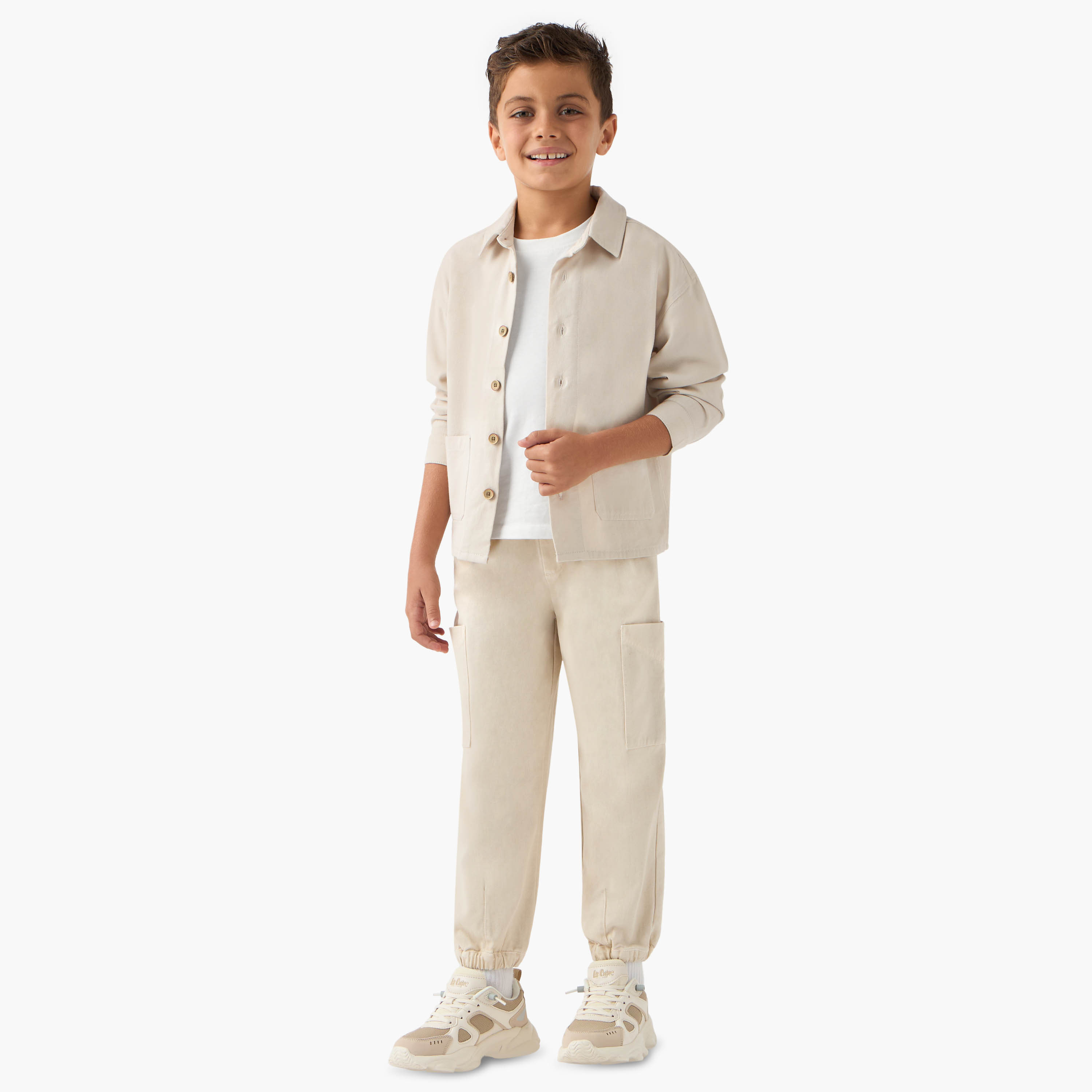 Eligo Solid Joggers with Drawstring Closure and Pockets-boys-clothing-bottoms-joggersandtrackpants-image-2