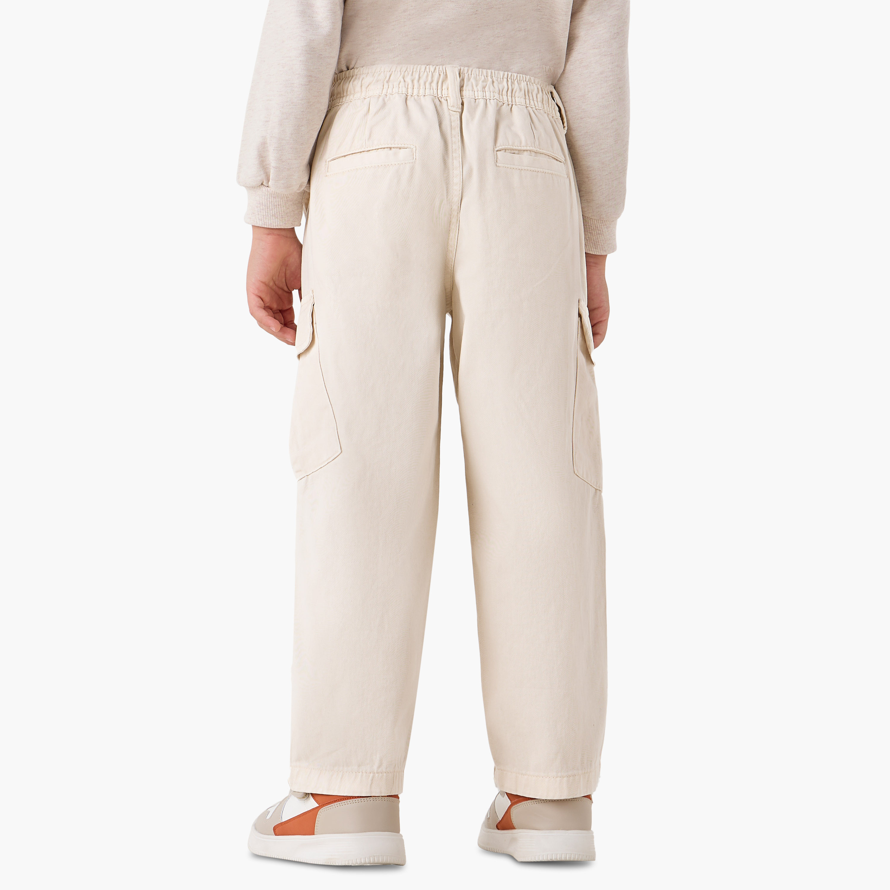 Eligo Boys Trousers with Pockets - Cotton - Button Waist-boys-clothing-bottoms-trousers-image-3