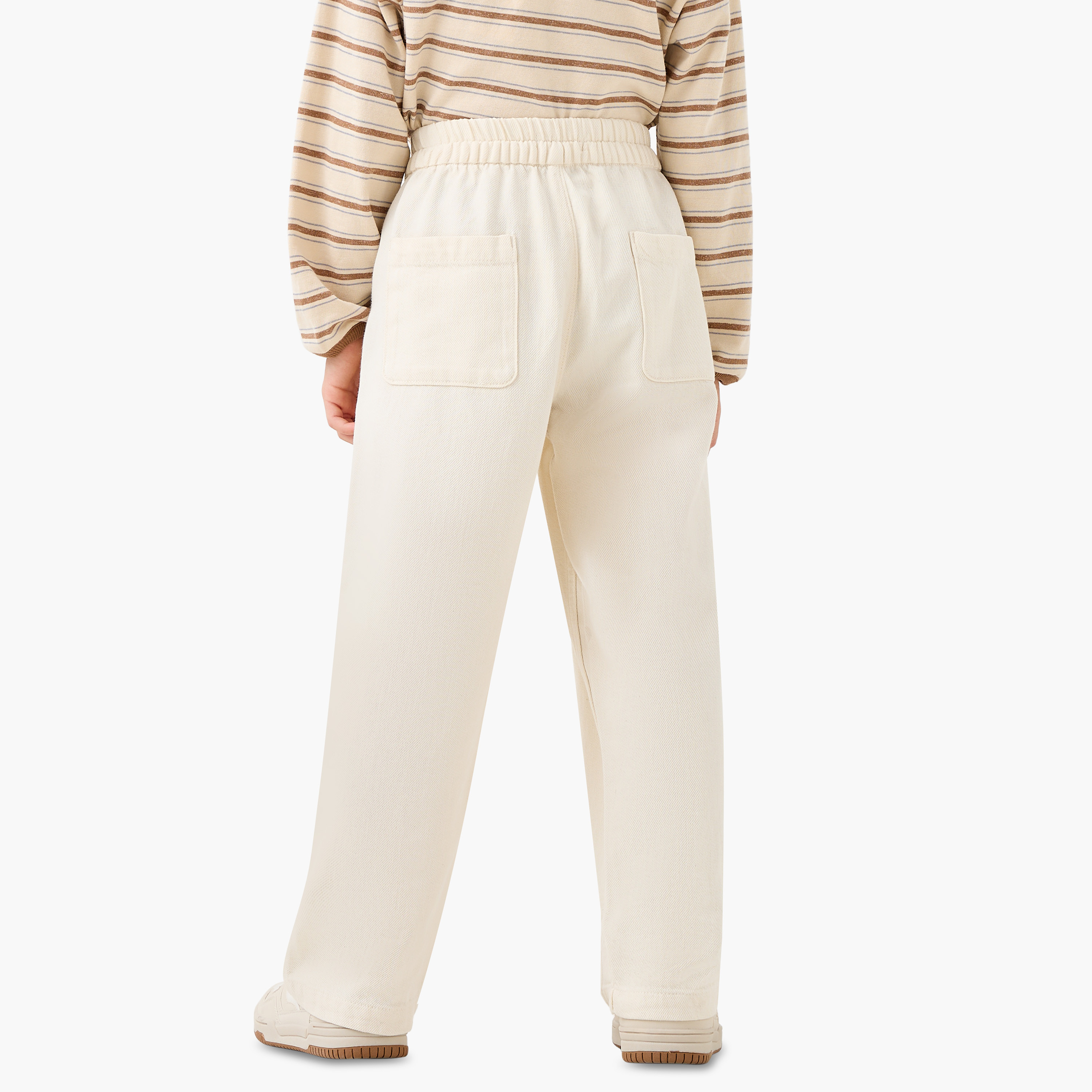 Eligo Boys Trousers with Panel Detail - Cotton - Button Waist-boys-clothing-bottoms-trousers-image-3