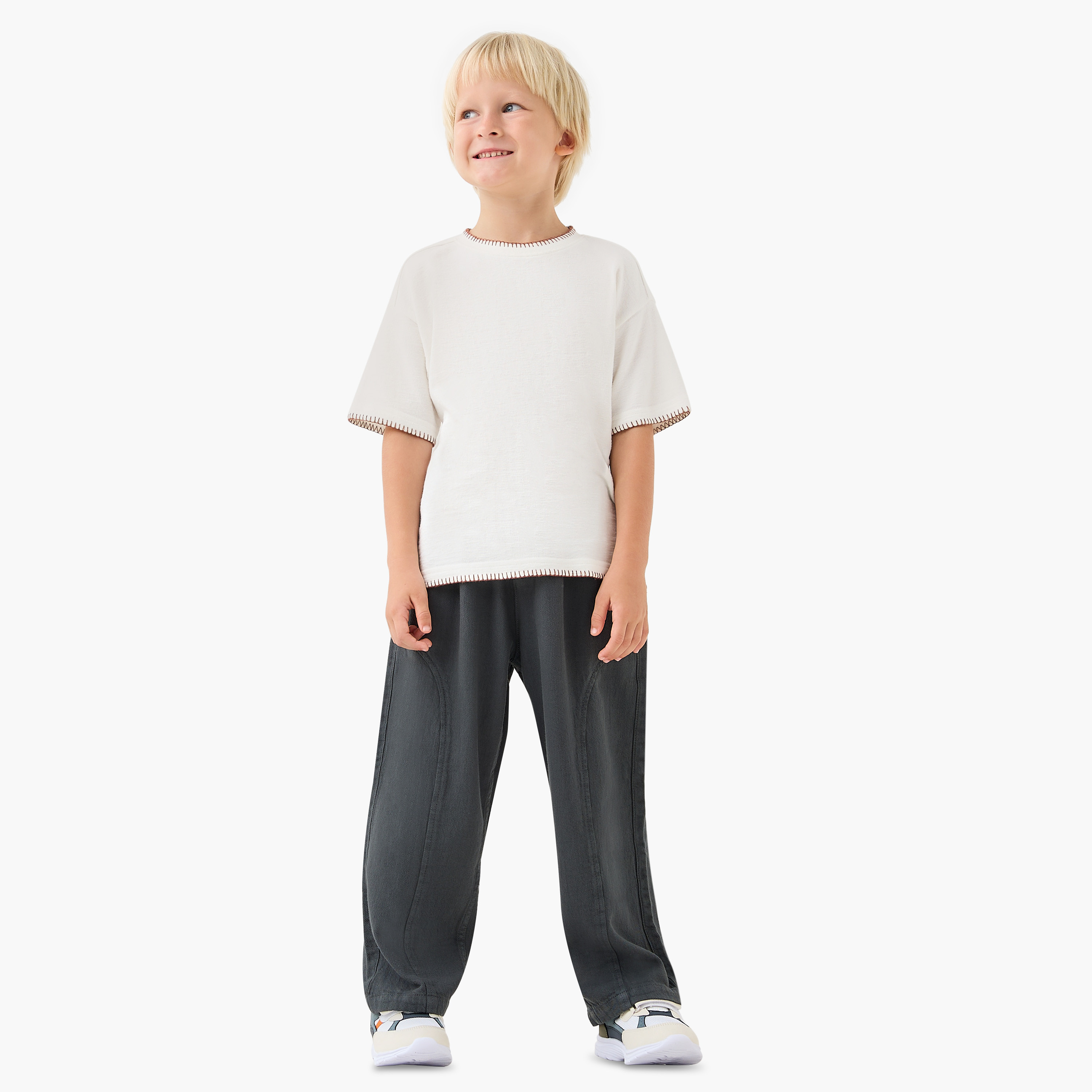 Eligo Boys Trousers with Button Waist-boys-clothing-bottoms-trousers-image-2