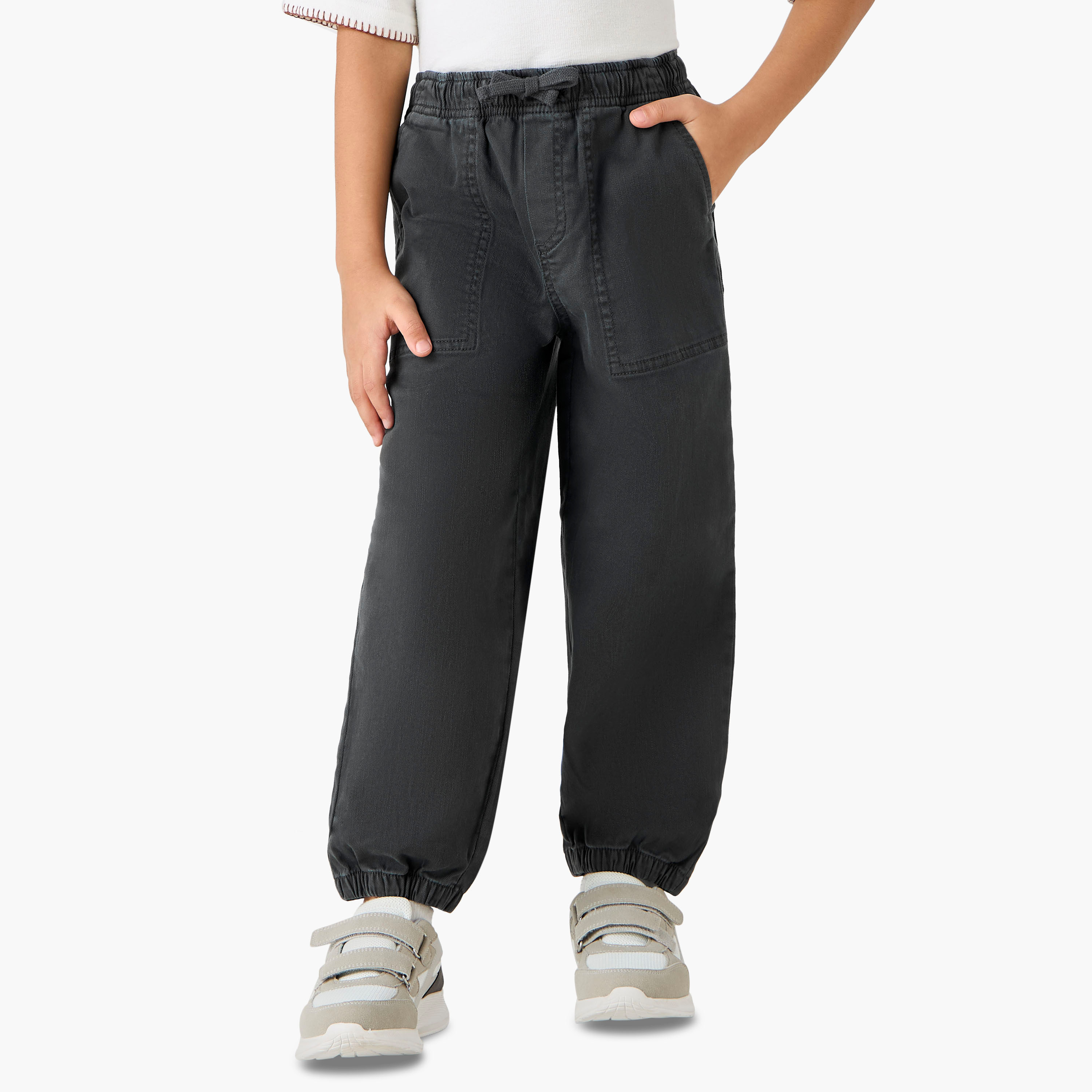 بنطلون سادة بجيوب من إليجو-boys-clothing-bottoms-trousers-image-4