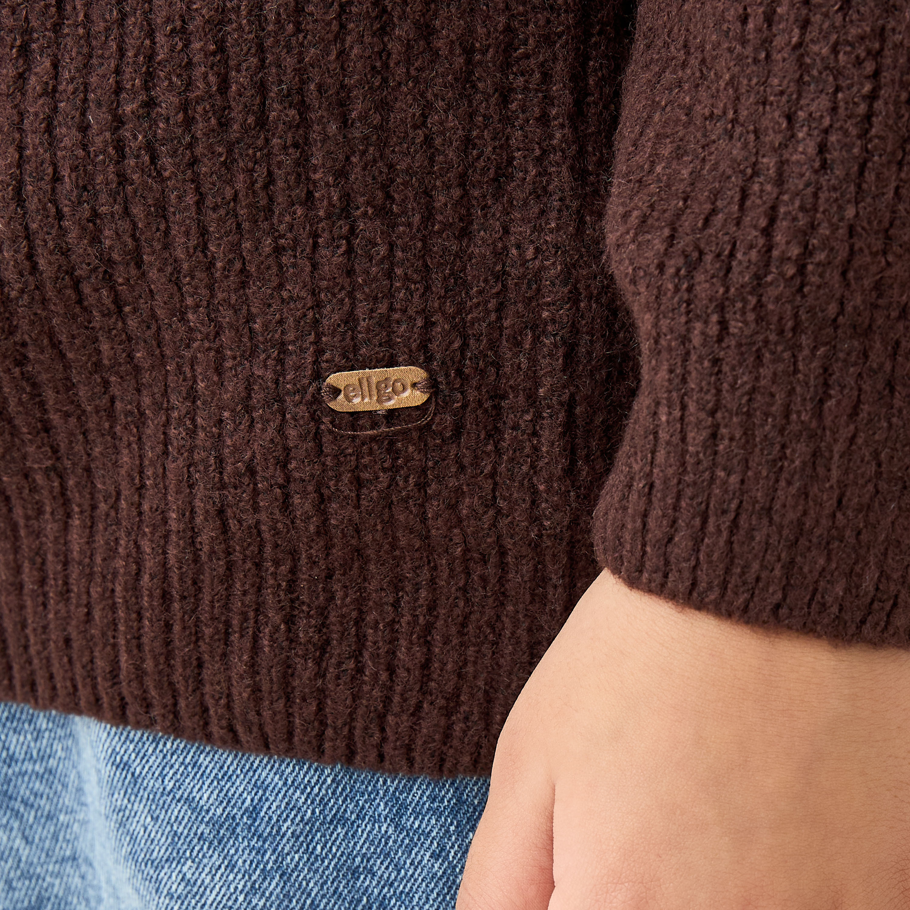 كنزة بتصميم قوالب ملونة وأكمام طويلة من إليجو-baby-boys-clothing-jumpersandcardigans-image-1