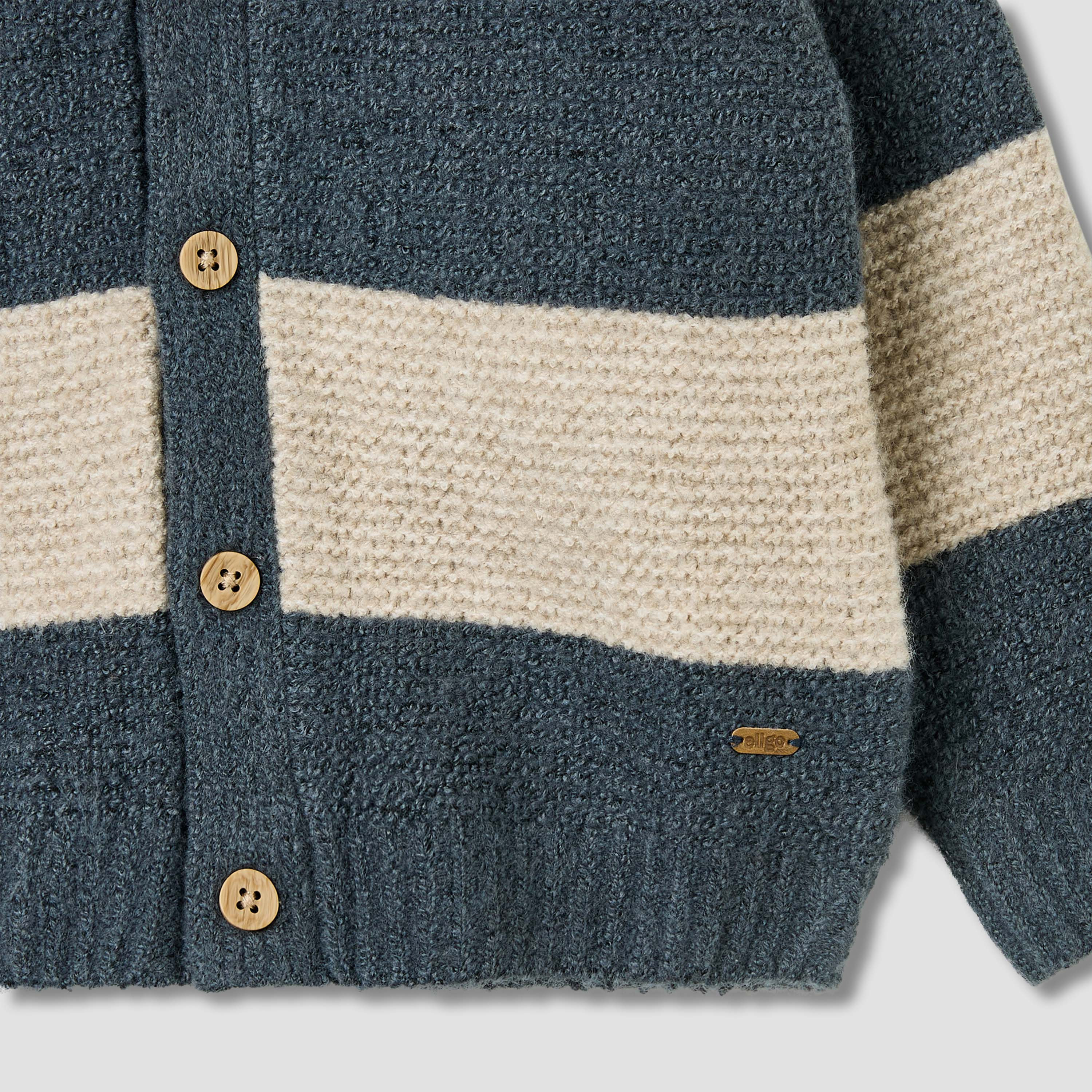 كارديجان مقلم بأكمام طويلة من إليجو-baby-boys-clothing-jumpersandcardigans-image-1