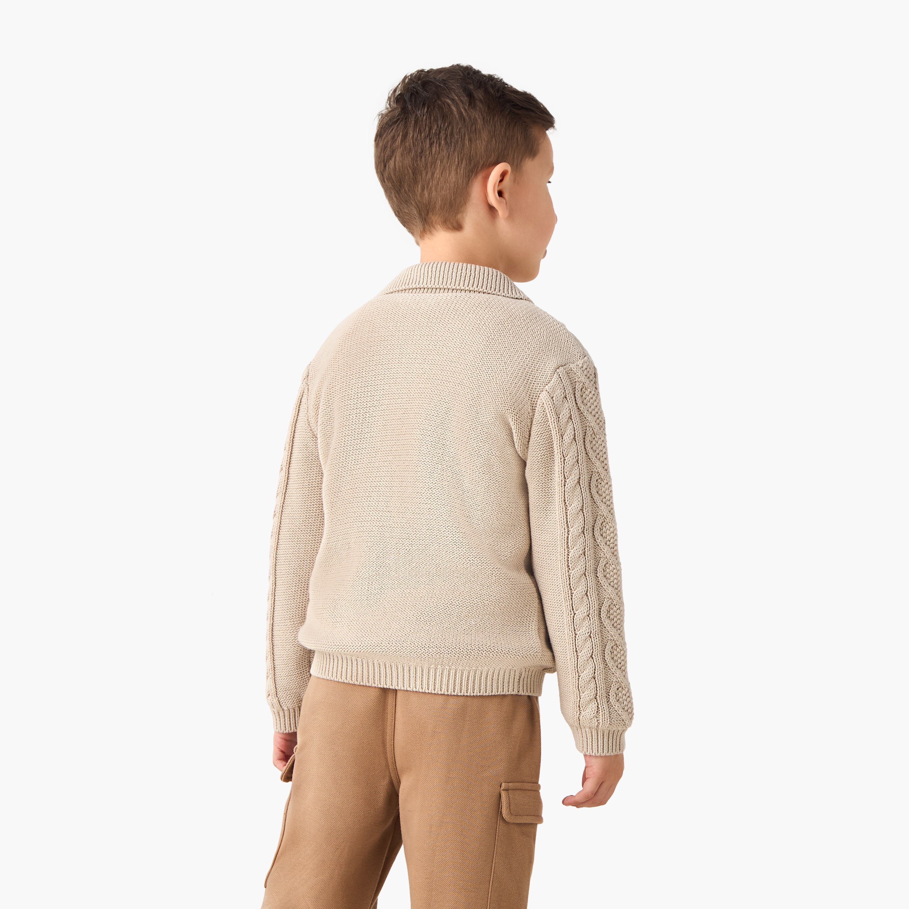 كارديجان بملمس حياكة بارز وأكمام طويلة من إليجو-baby-boys-clothing-jumpersandcardigans-image-3