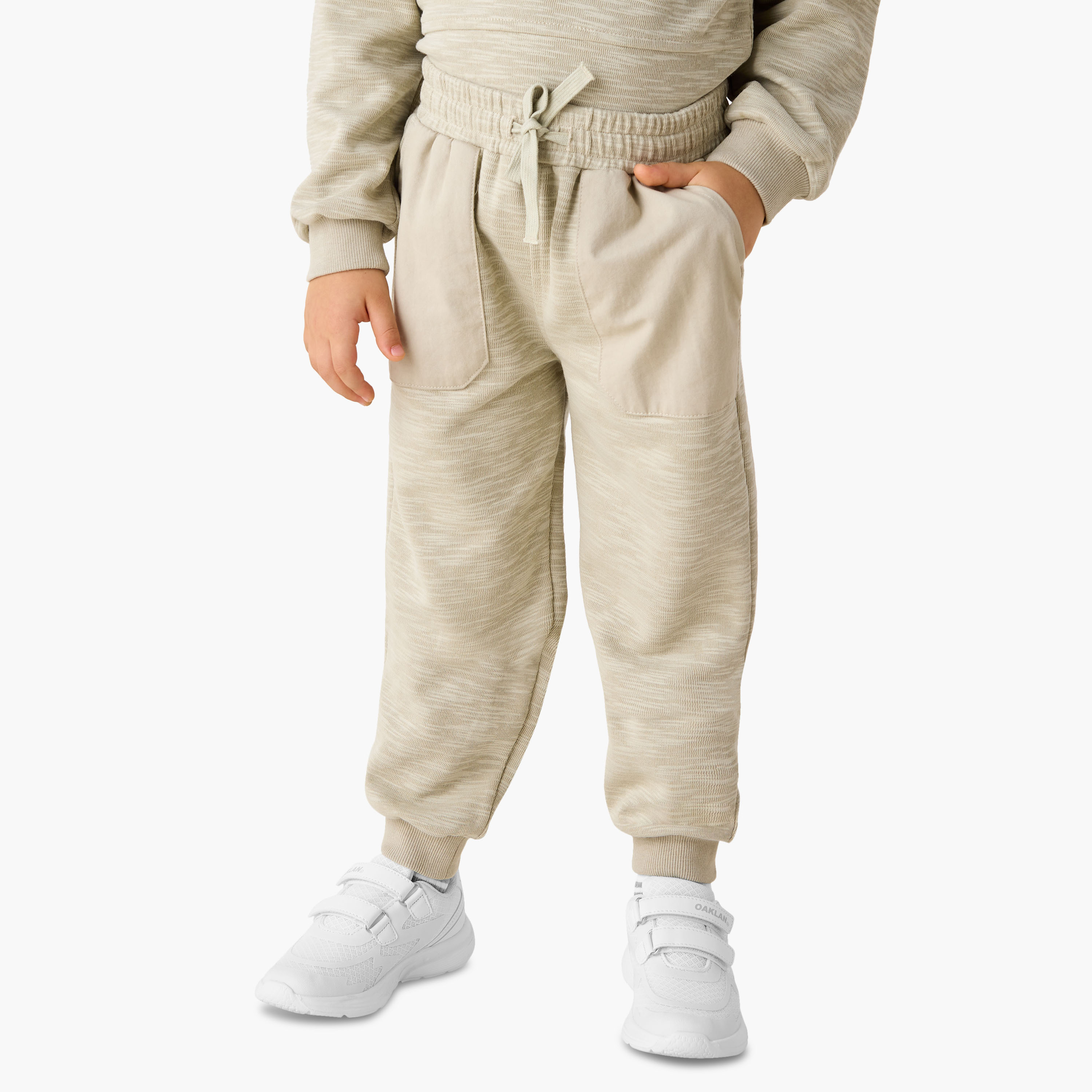 Eligo Textured Sweatshirt and Joggers Set-baby-boys-clothing-winterwear-setsandcoords-image-3