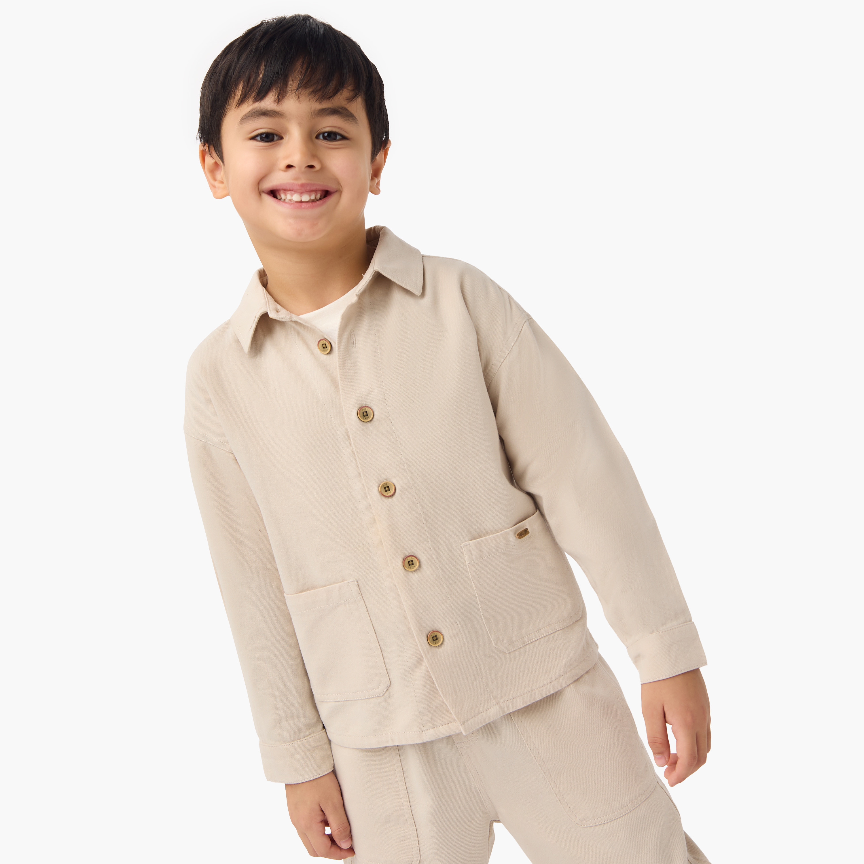 Eligo Solid Shirt and Pants Set-baby-boys-clothing-winterwear-setsandcoords-image-2