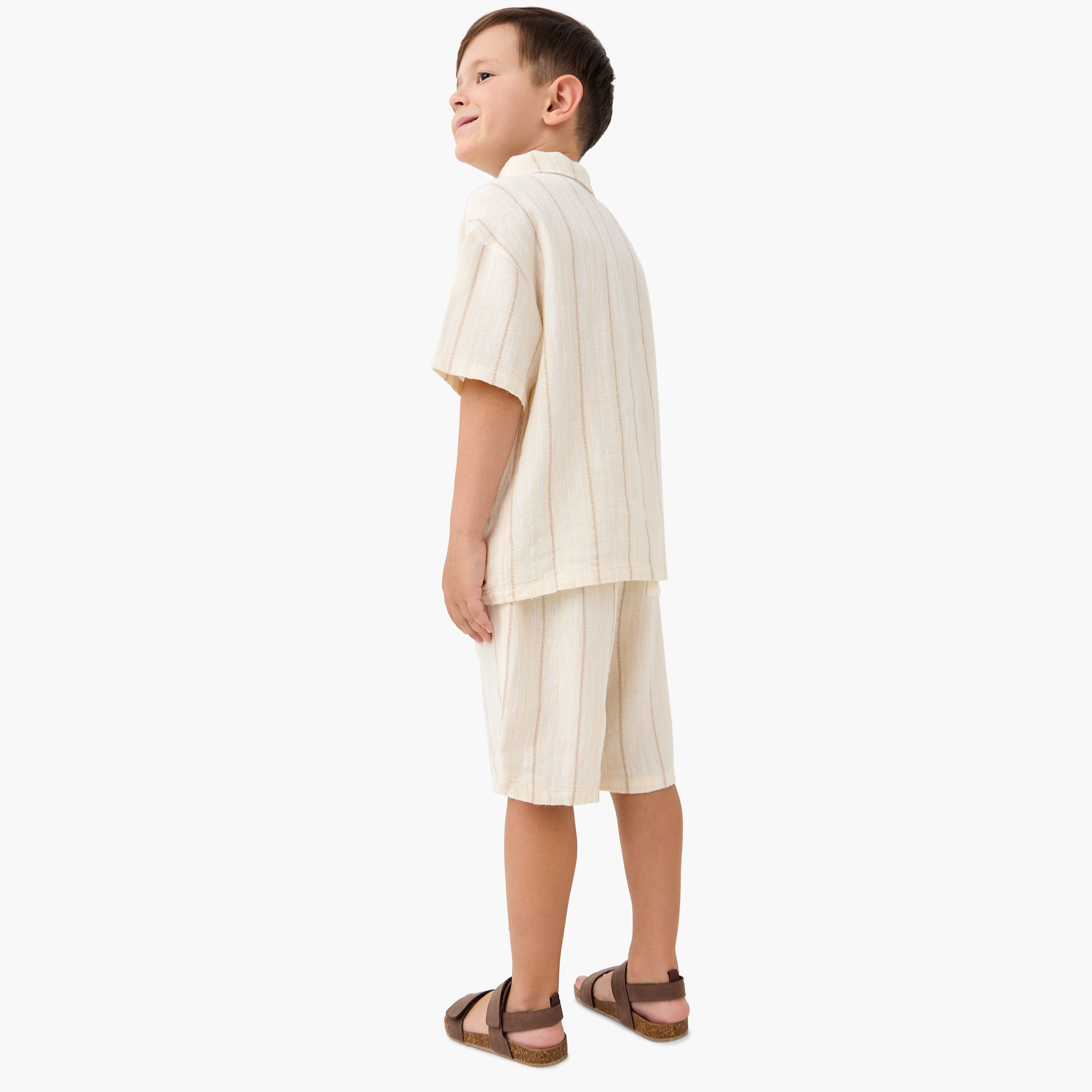 Eligo Striped T-shirt and Shorts Set-baby-boys-clothing-setsandcoords-image-4