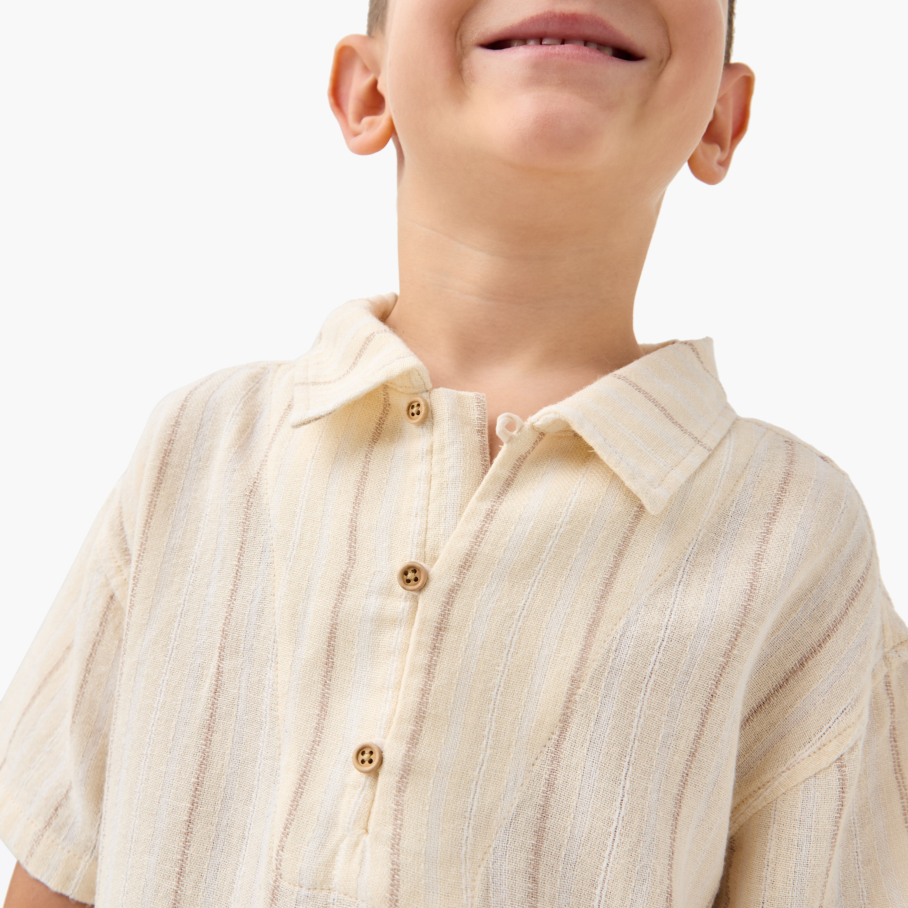 Eligo Striped T-shirt and Shorts Set-baby-boys-clothing-setsandcoords-image-5