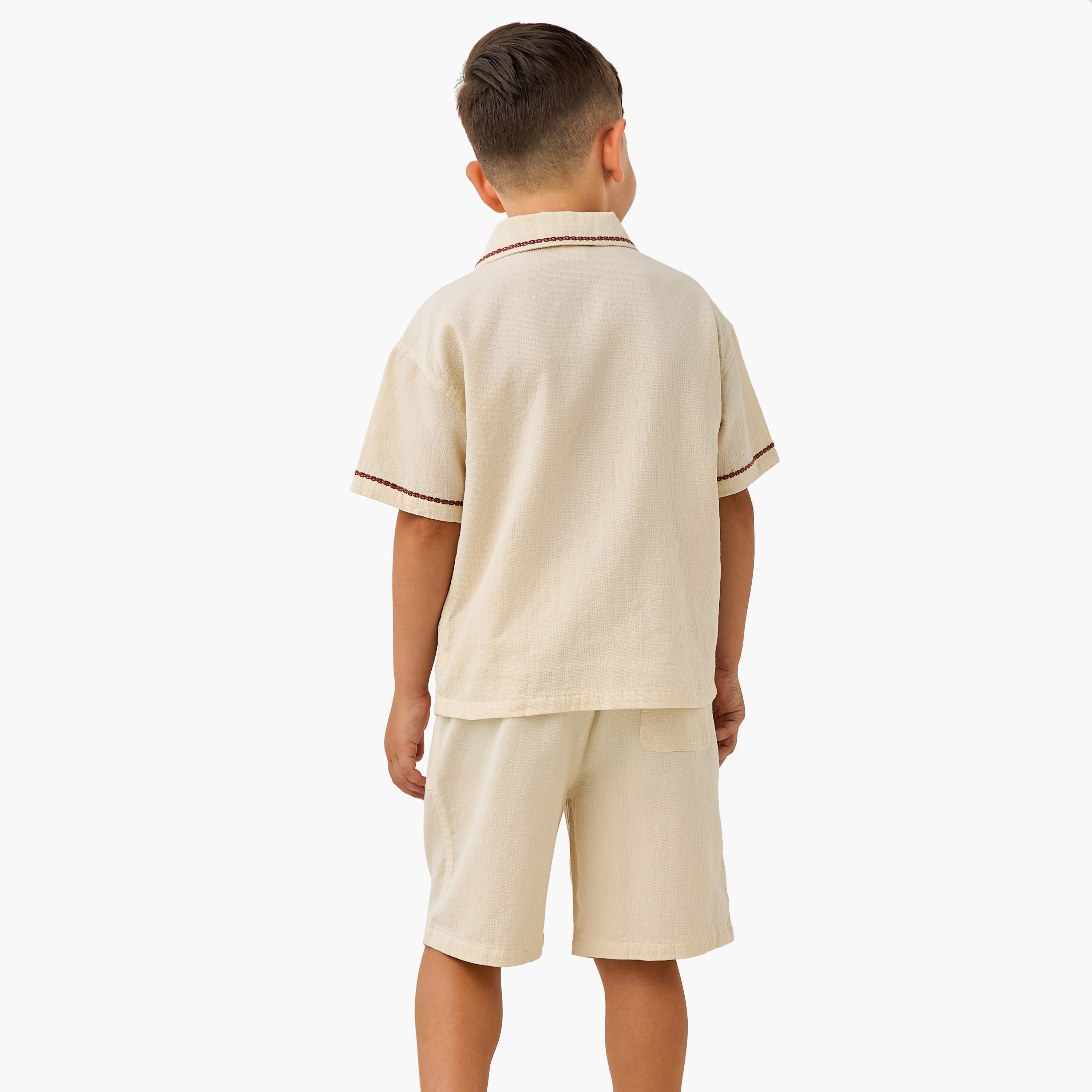 Eligo Textured Shirt and Shorts Set-baby-boys-clothing-setsandcoords-image-4