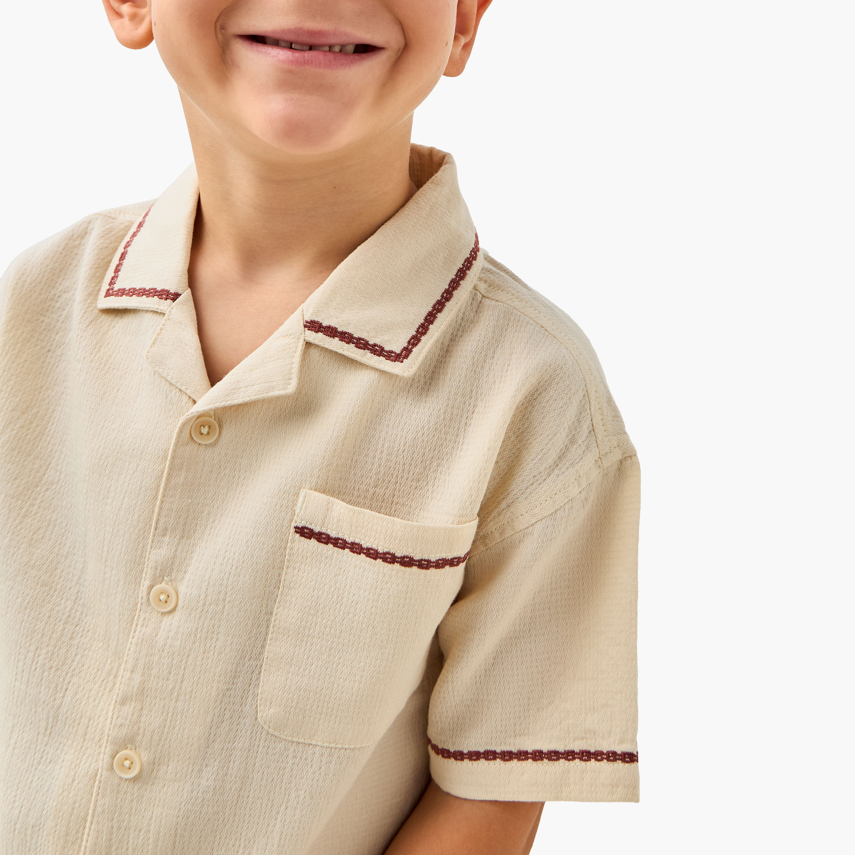 Eligo Textured Shirt and Shorts Set-baby-boys-clothing-setsandcoords-image-5