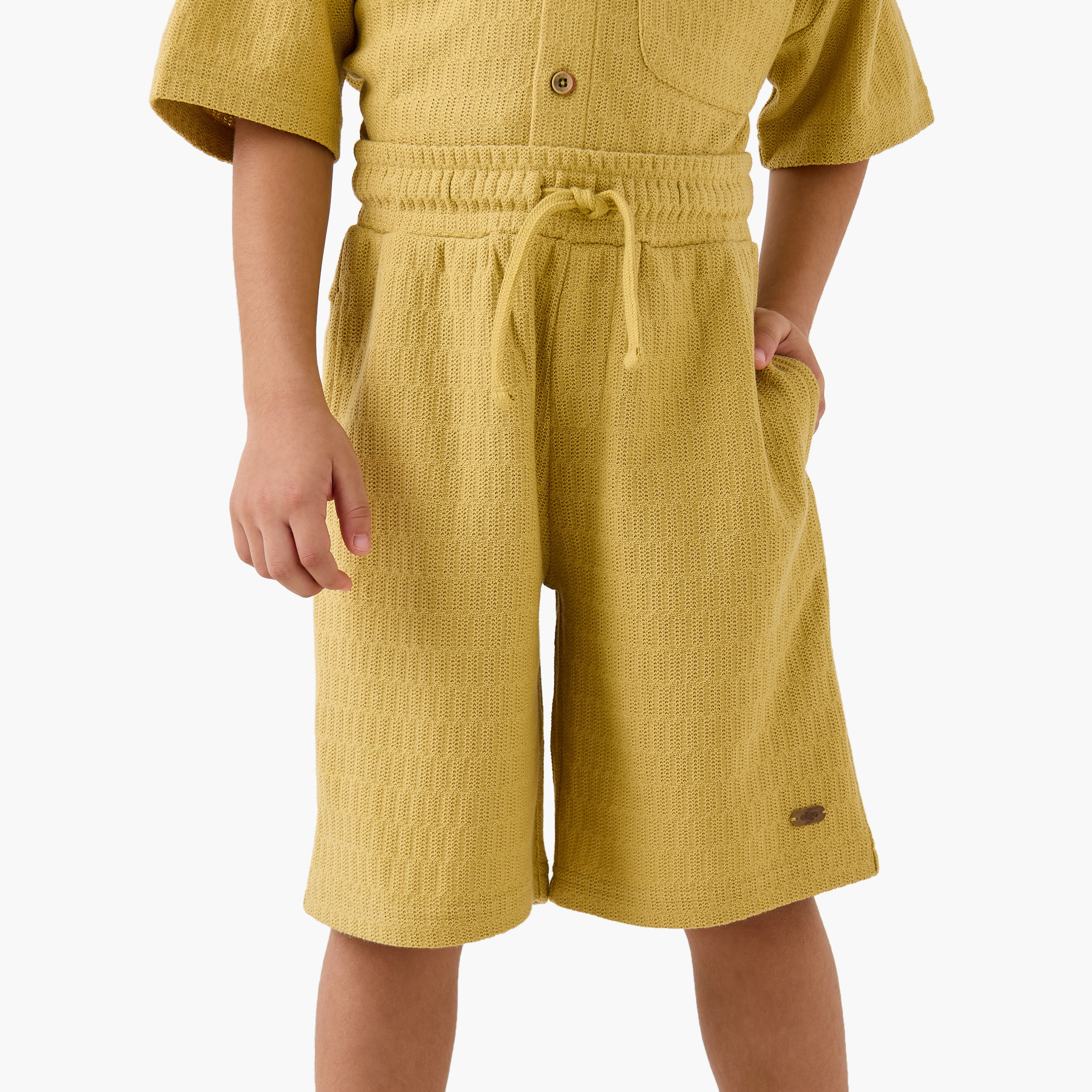 Eligo Textured Shirt and Shorts Set-baby-boys-clothing-setsandcoords-image-3
