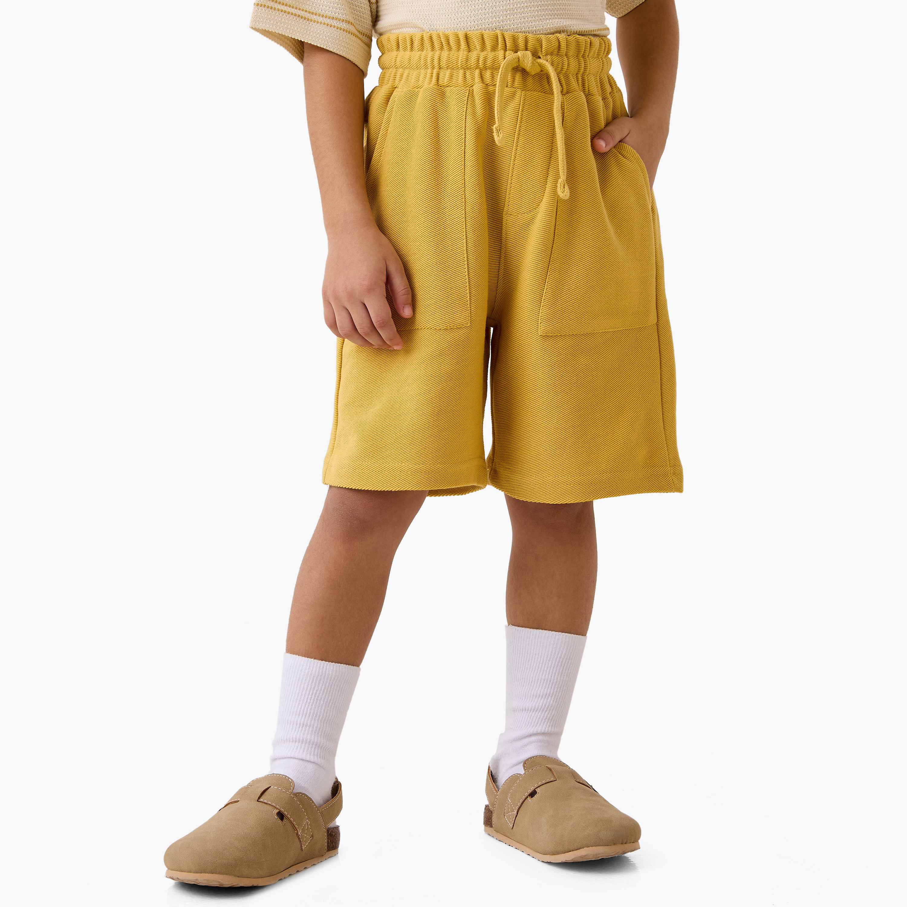 Eligo Striped Crew Neck T-shirt and Shorts Set-baby-boys-clothing-setsandcoords-image-3