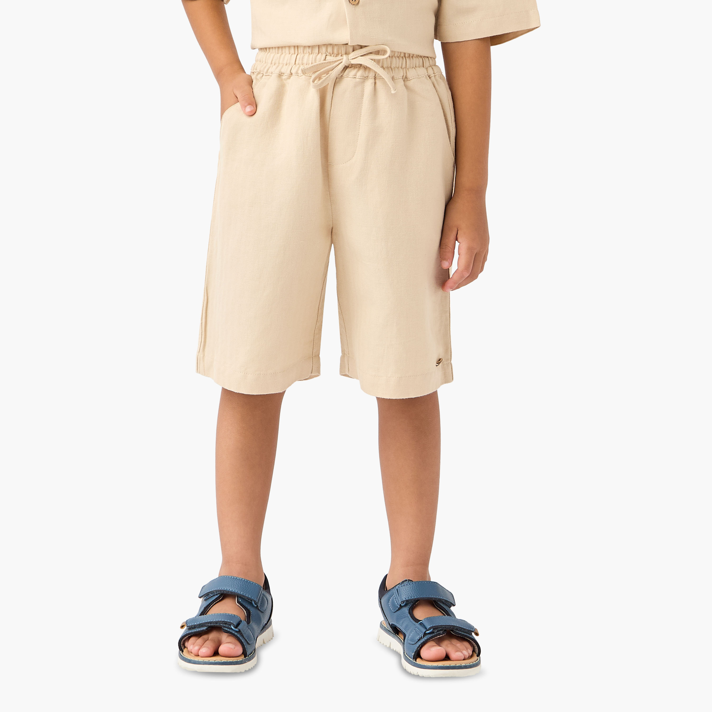 طقم قميص وشورت سادة من إليجو-boys-clothing-setsandcoords-image-3