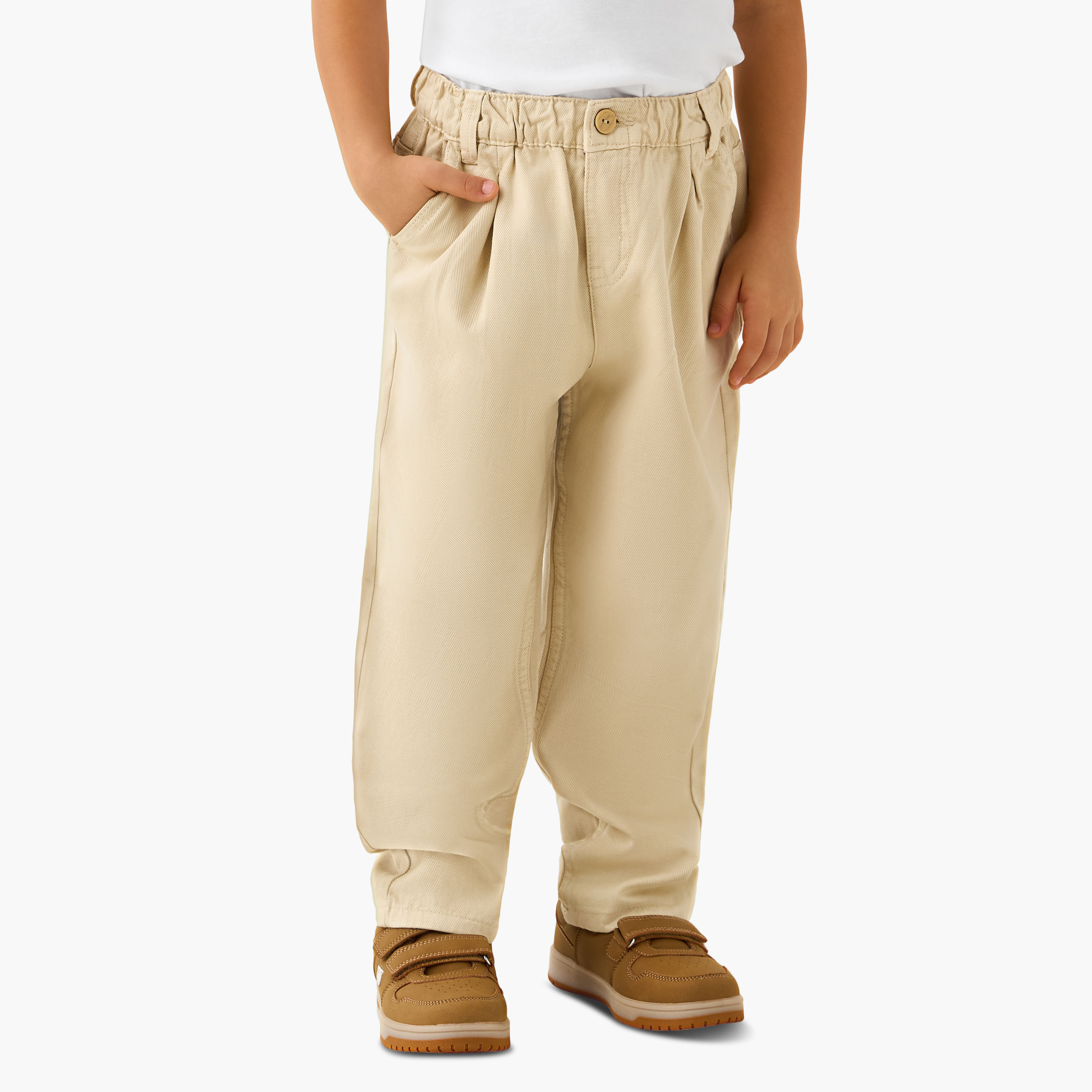 Eligo Collared Neck Long Sleeve Shirt and Pants Set with Pockets-boys-clothing-setsandcoords-image-4