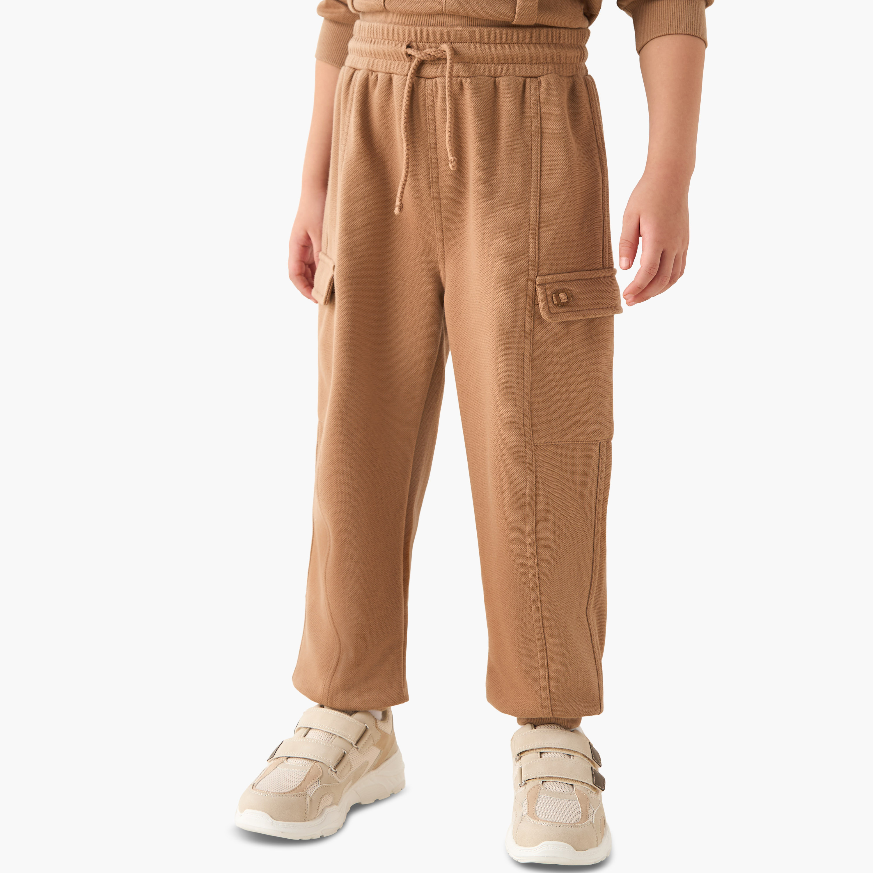 Eligo Boys Sweatshirt and Joggers Set with Flap Pockets - Polyester - Long Sleeves - Crew Neck-boys-clothing-setsandcoords-image-3
