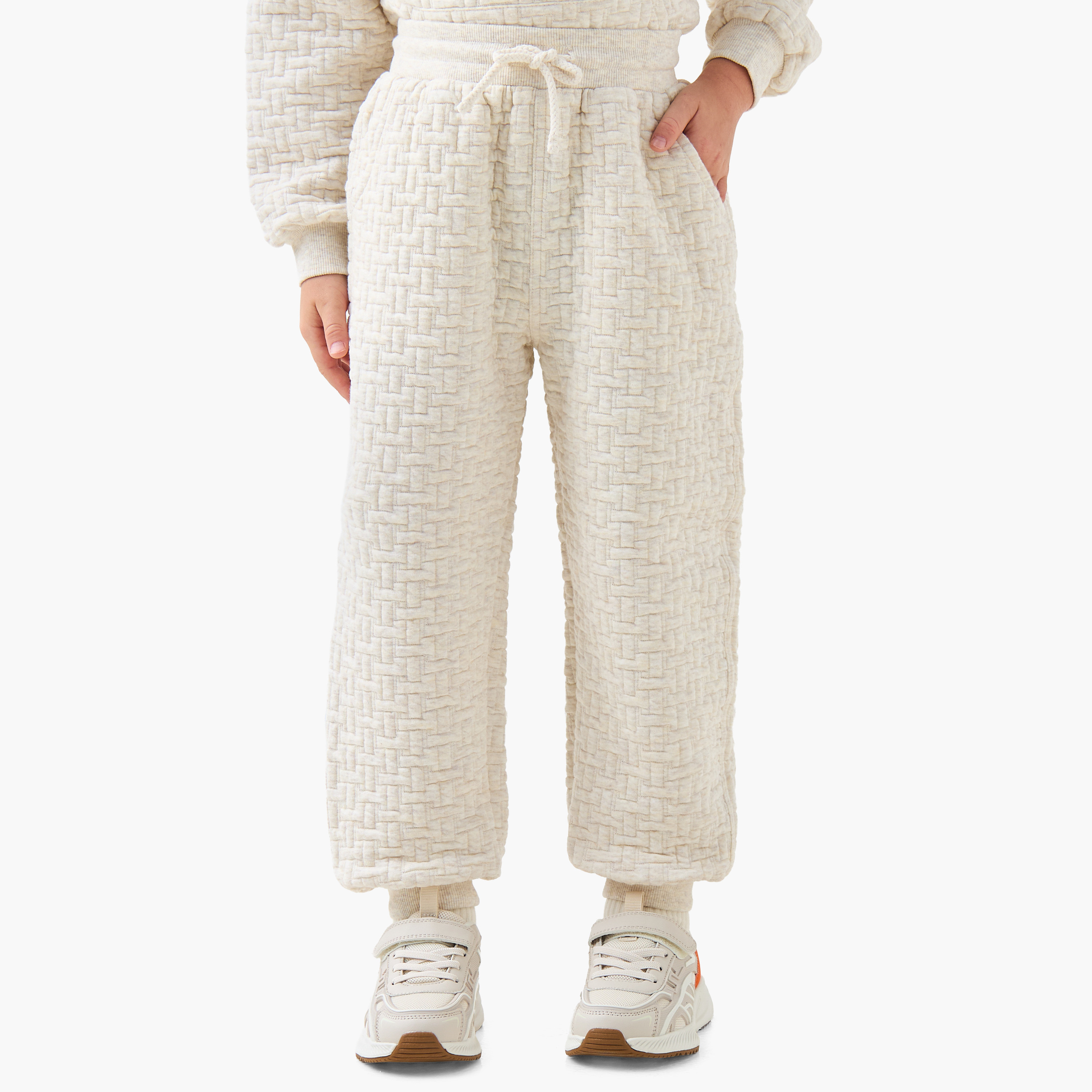 Eligo Crew Neck Long Sleeves Sweatshirt and Joggers Set with Texture-baby-boys-clothing-winterwear-setsandcoords-image-3