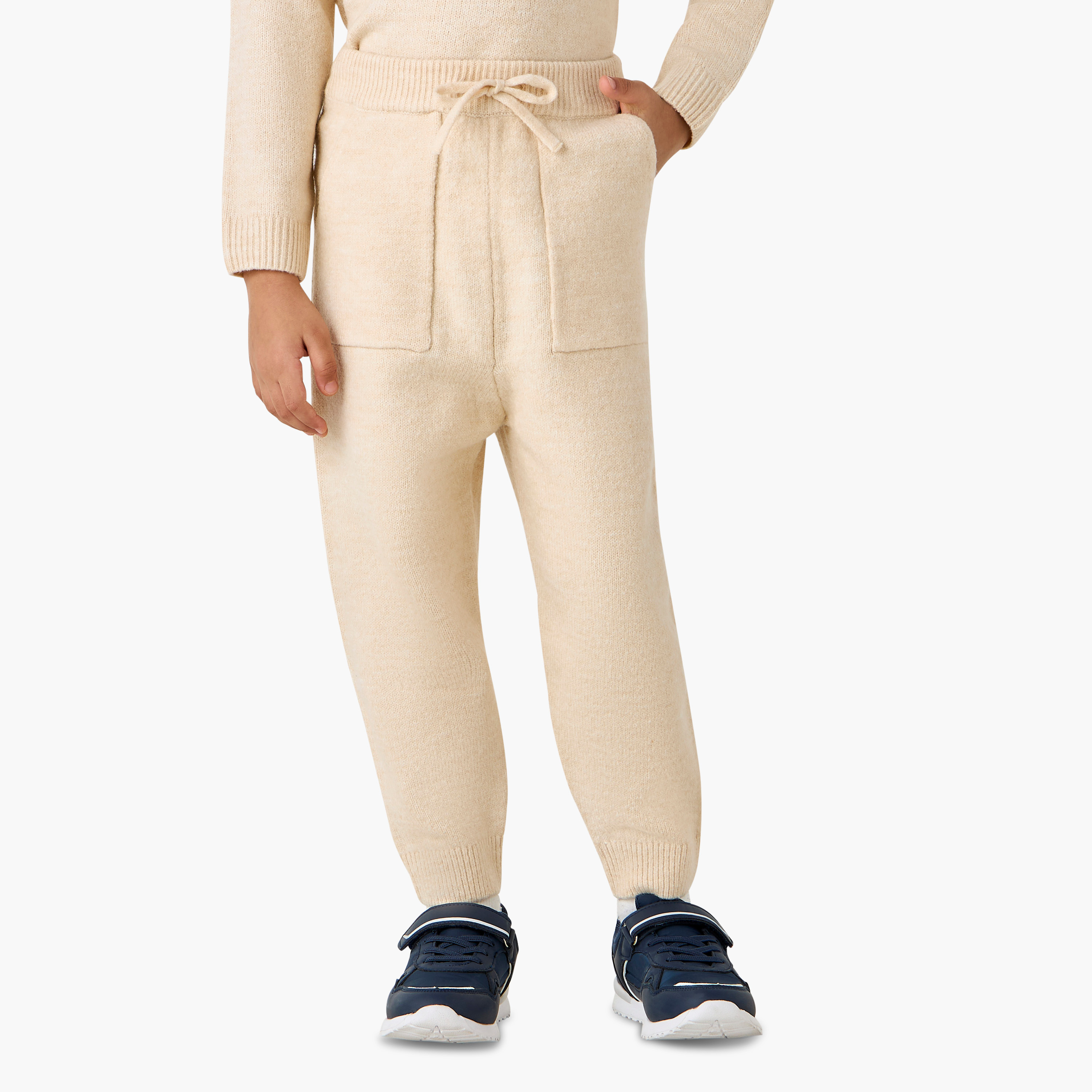 Eligo Boys T-shirt and Joggers Set with Pockets - Polyester - Long Sleeves - Collar-baby-boys-clothing-winterwear-setsandcoords-image-4