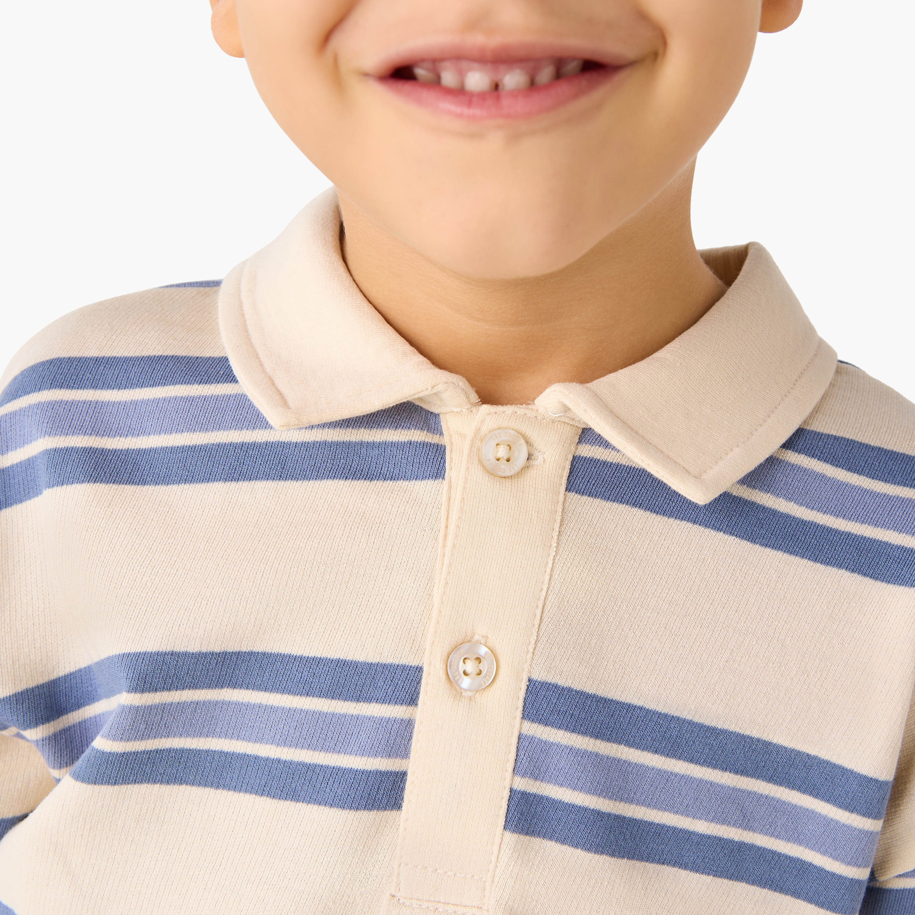 تيشيرت بولو مخطط بياقة وأكمام قصيرة من لي كوبر-boys-clothing-tshirtsandpolos-image-4