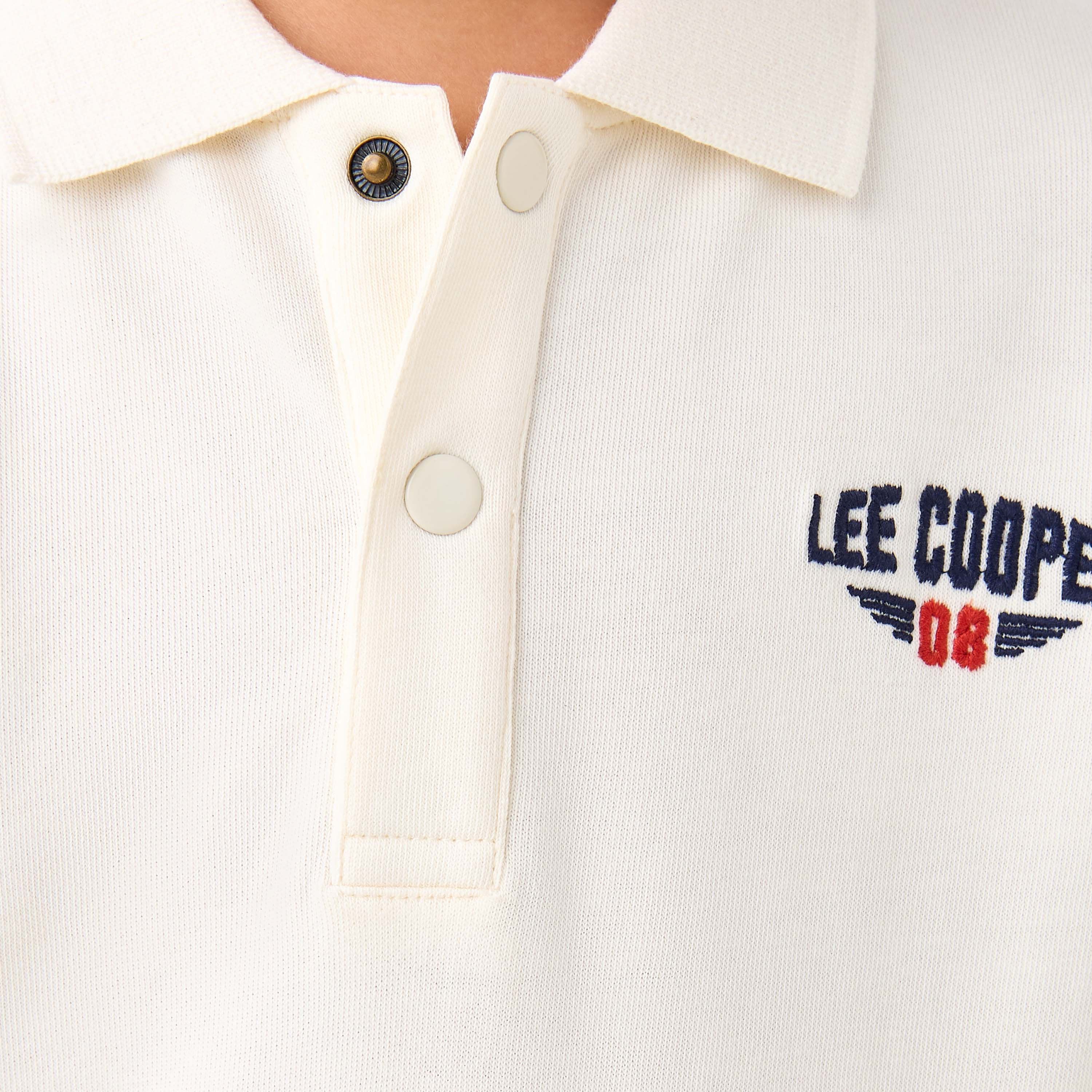 Lee Cooper Collared Long Sleeves T-shirt with Logo Embroidery-boys-clothing-tshirtsandpolos-image-5