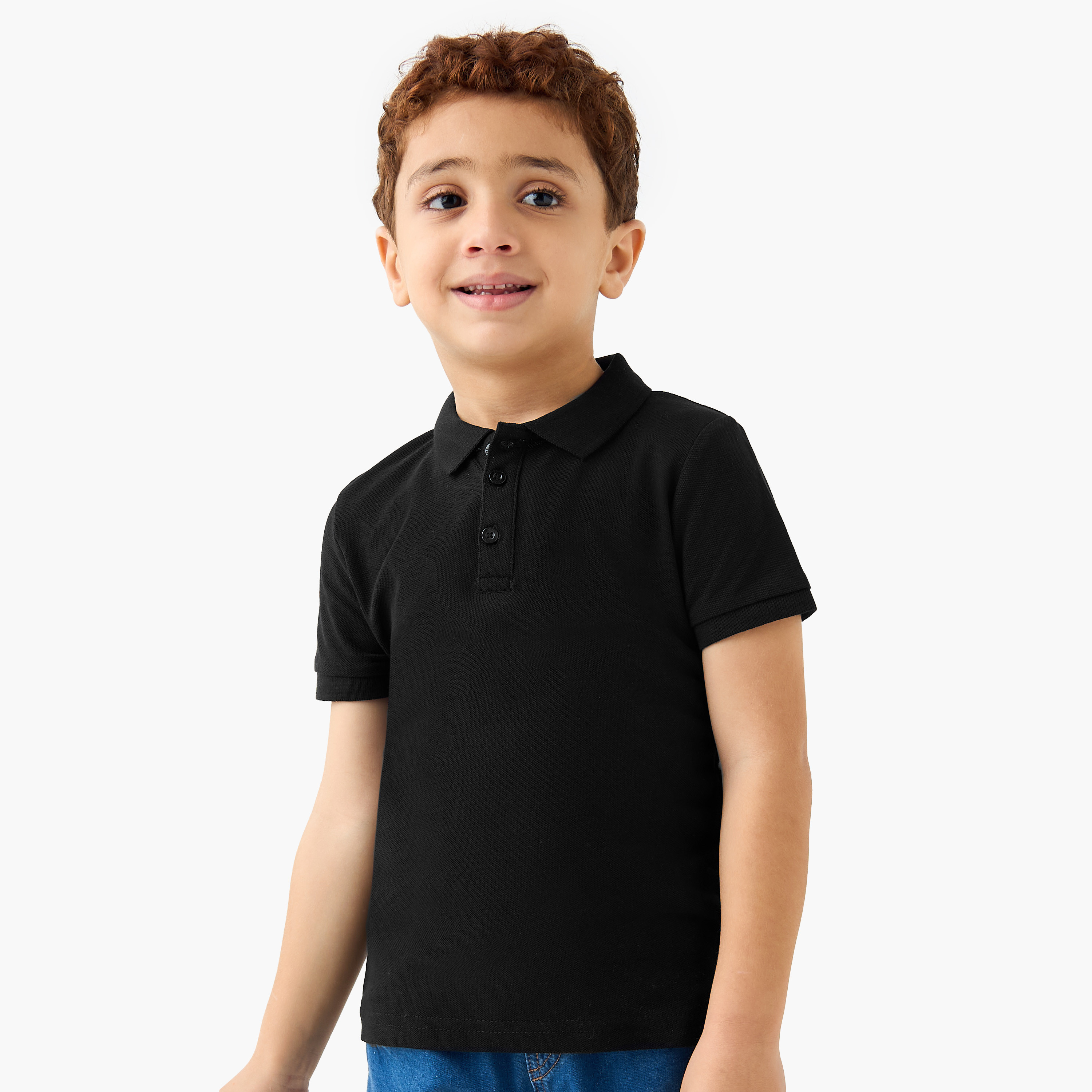 تيشيرت بولو سادة بأكمام قصيرة من لي كوبر-boys-clothing-shirts-image-5