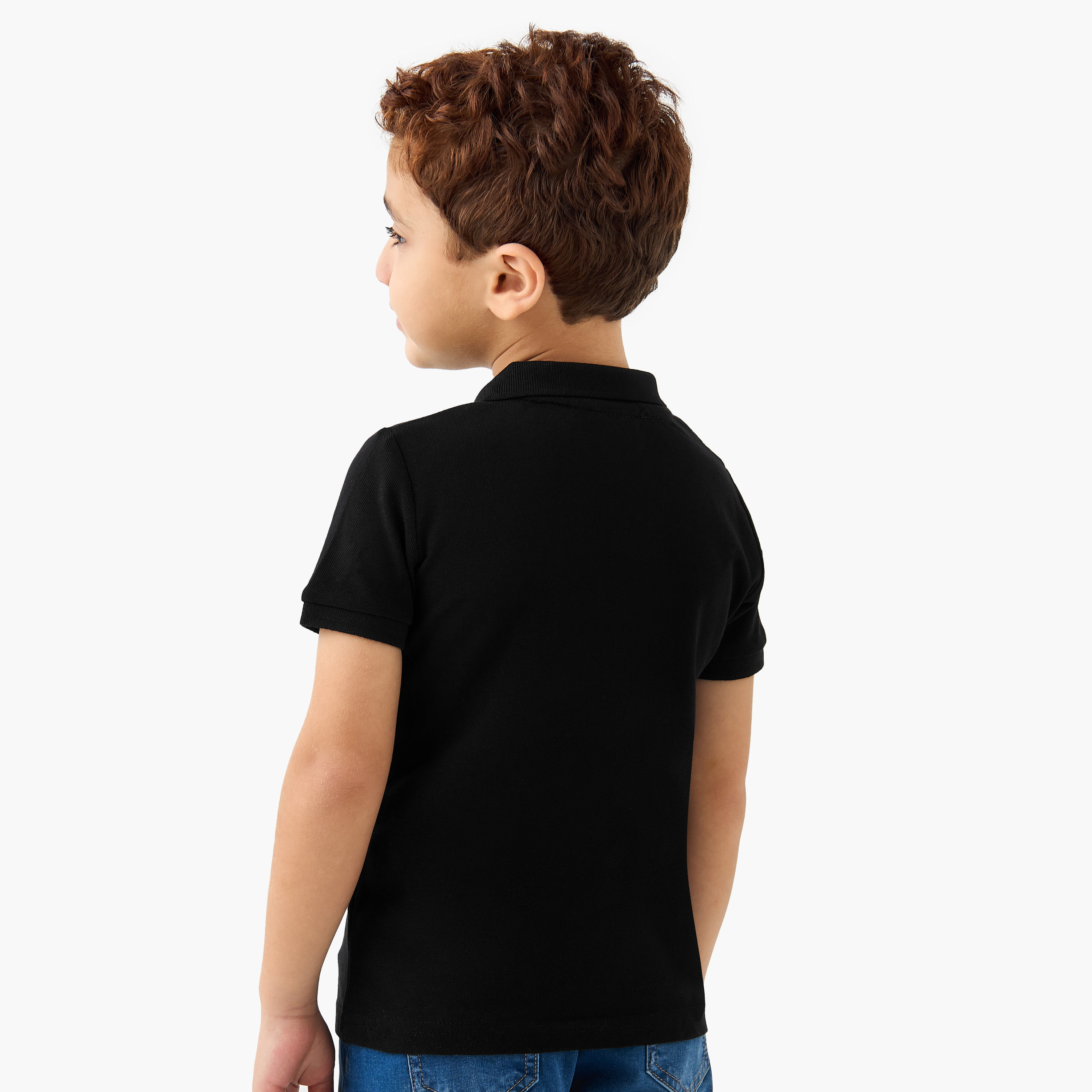 تيشيرت بولو سادة بأكمام قصيرة من لي كوبر-boys-clothing-shirts-image-3