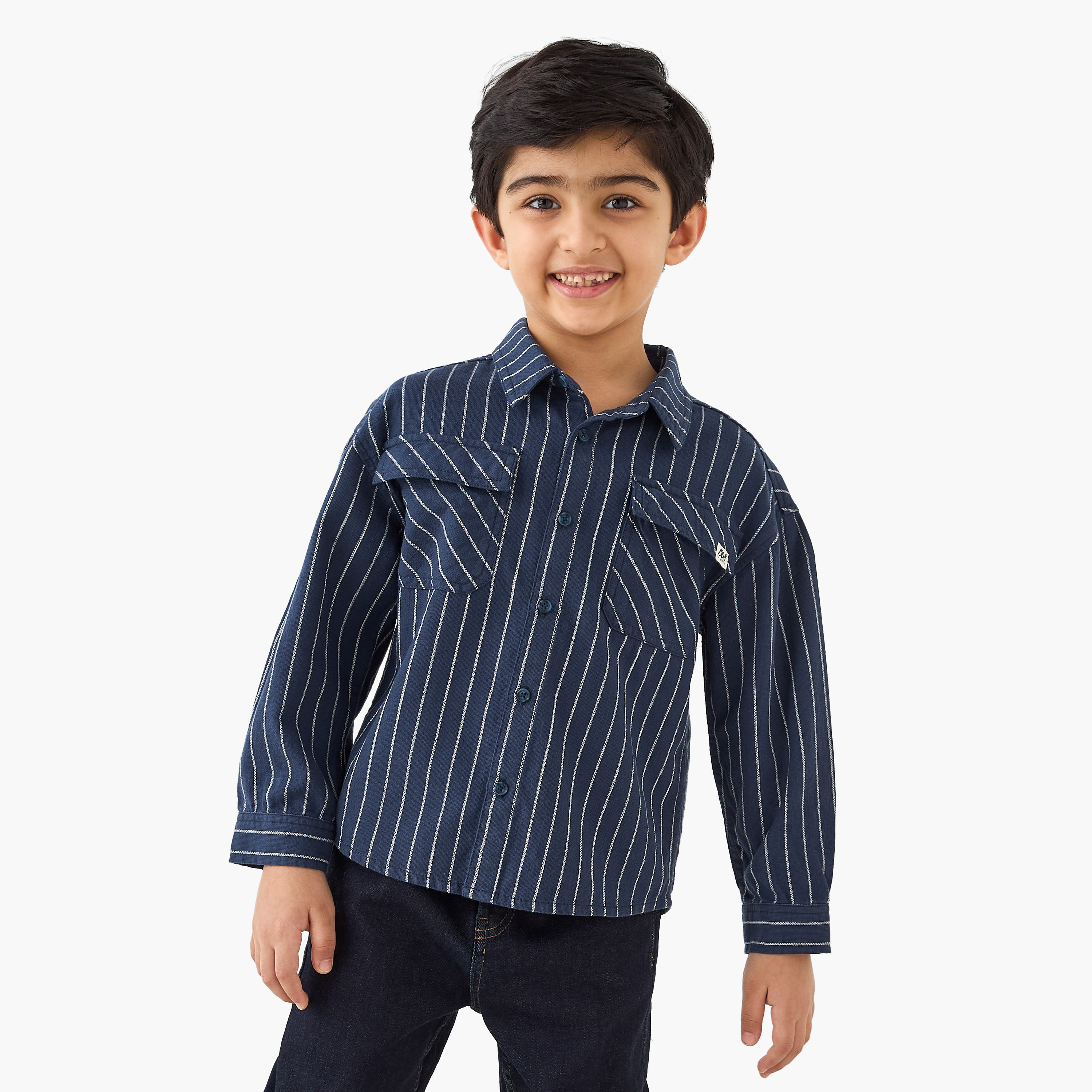 Lee Cooper Striped Collared Shirt-boys-clothing-shirts-image-1