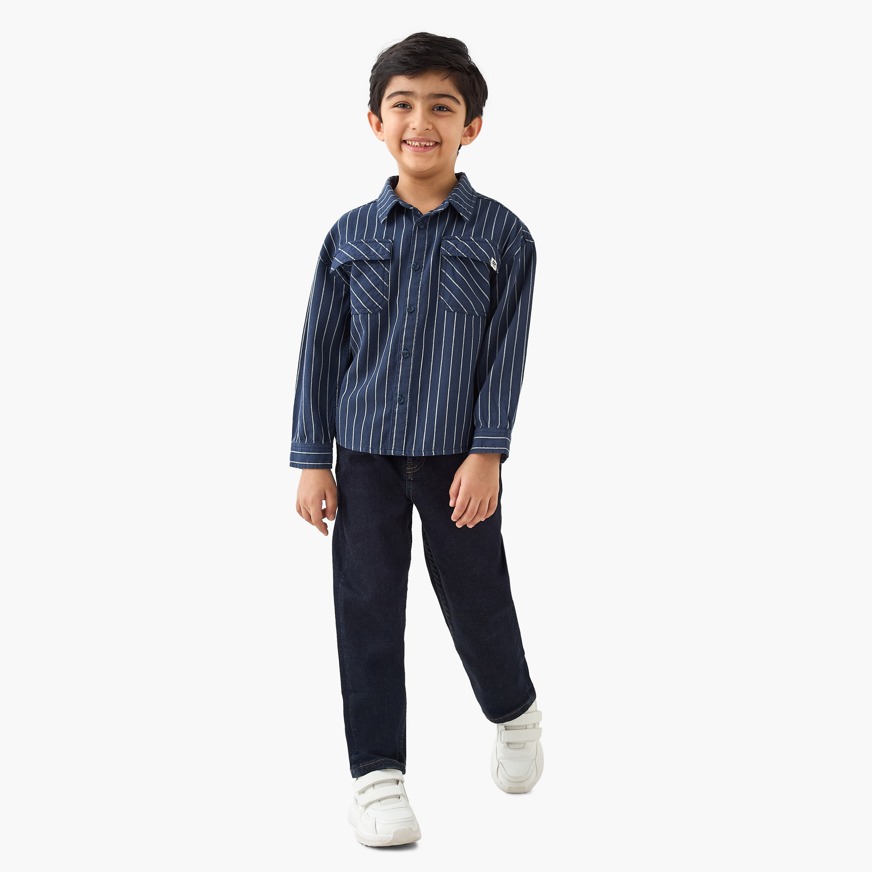 Lee Cooper Striped Collared Shirt-boys-clothing-shirts-image-2