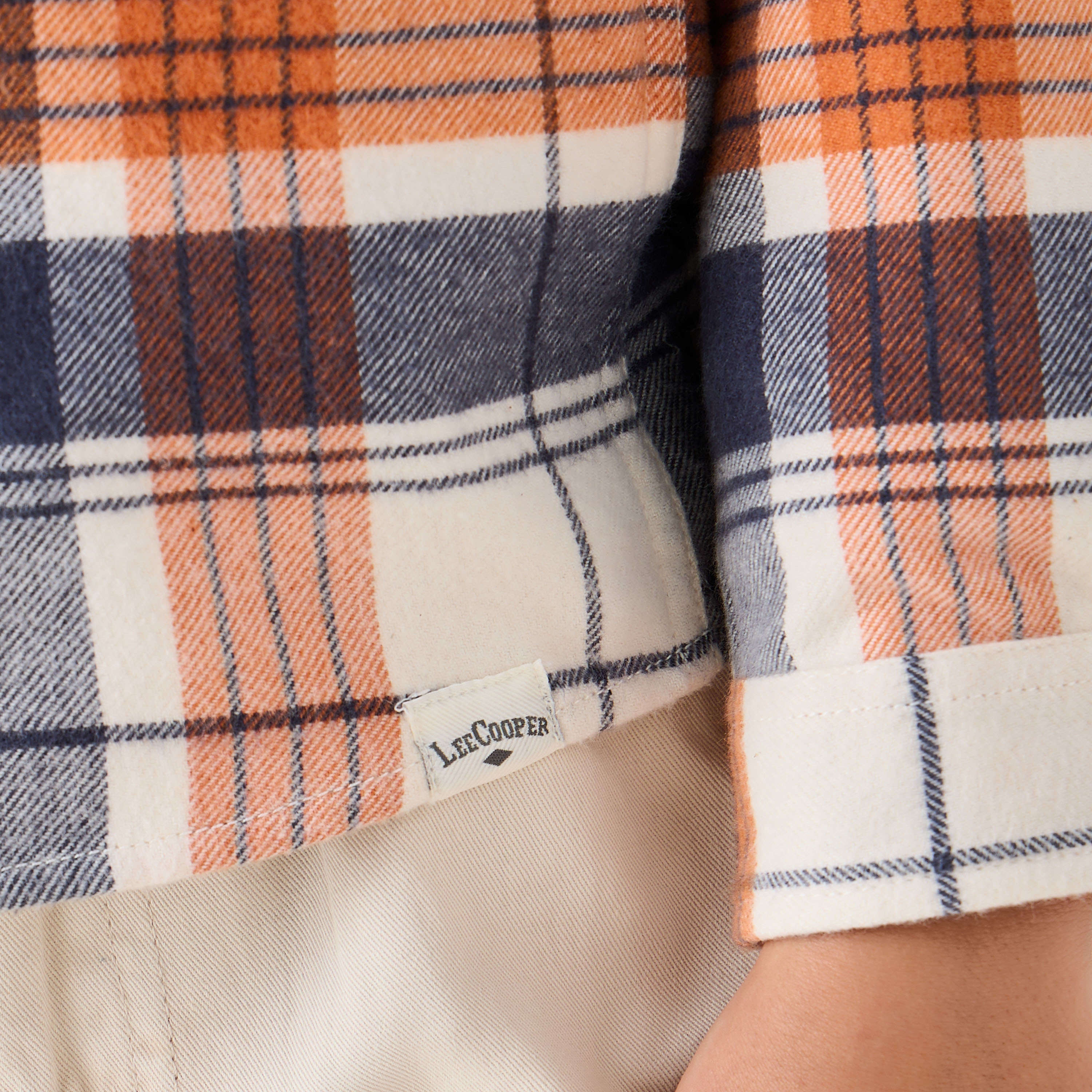 Lee Cooper Boys Shirt with Checks and Chest Pocket - Cotton Blend - Long Sleeves - Collar-boys-clothing-shirts-image-5