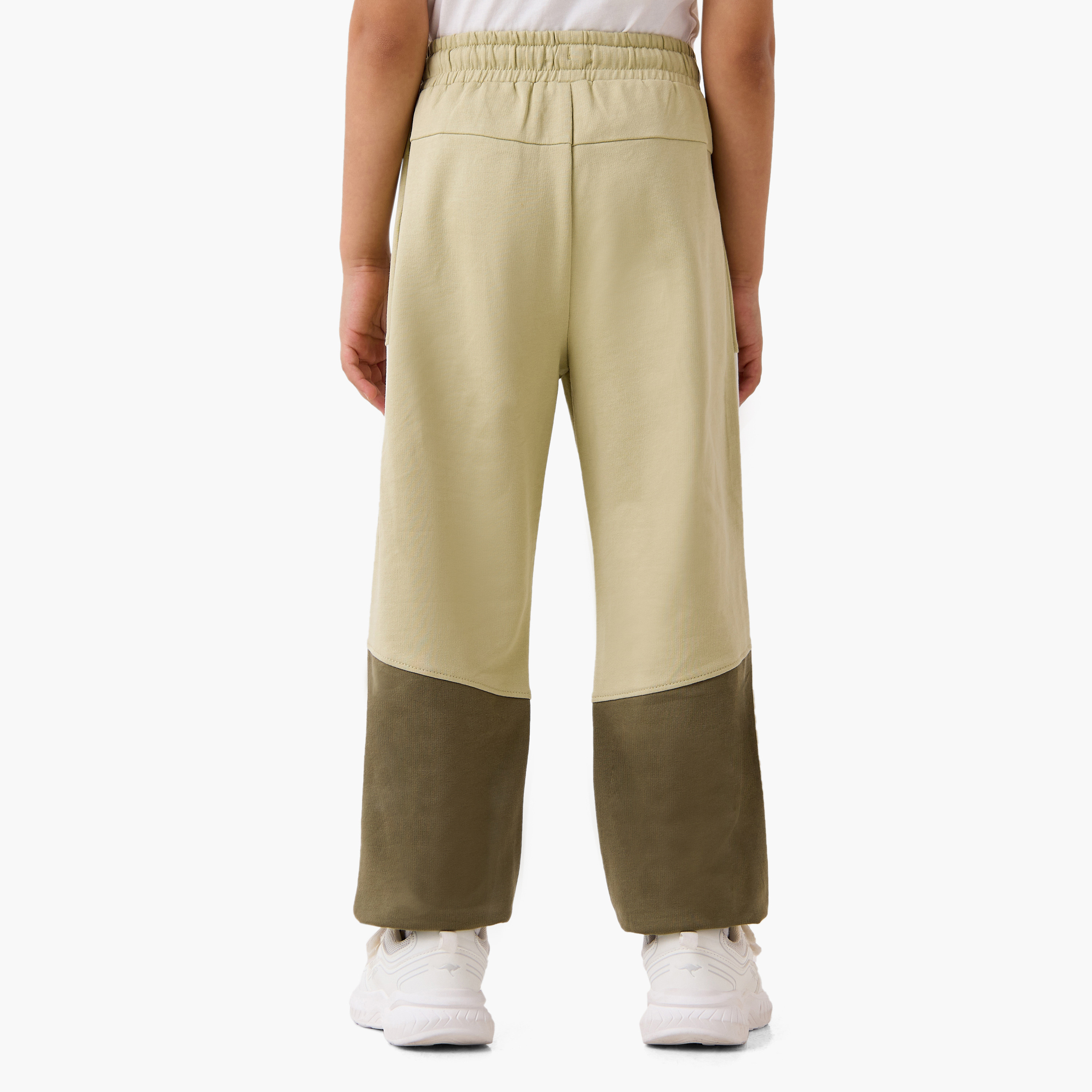 Lee Cooper Colourblock Joggers with Elasticated Waistband and Pockets-boys-clothing-bottoms-joggersandtrackpants-image-3