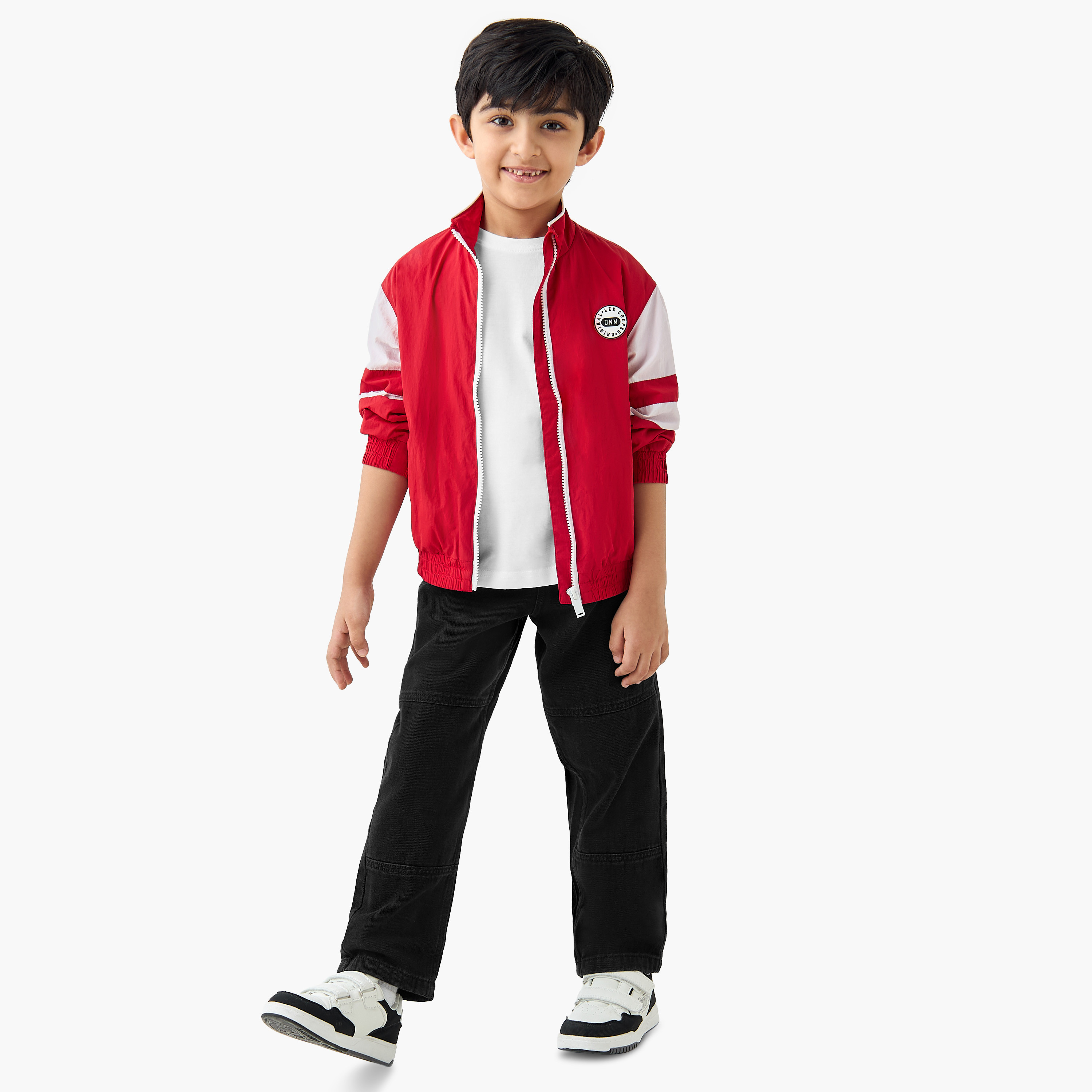 Lee Cooper Panelled Zip Through Jacket with Long Sleeves-boys-clothing-jacketsandcoats-image-2